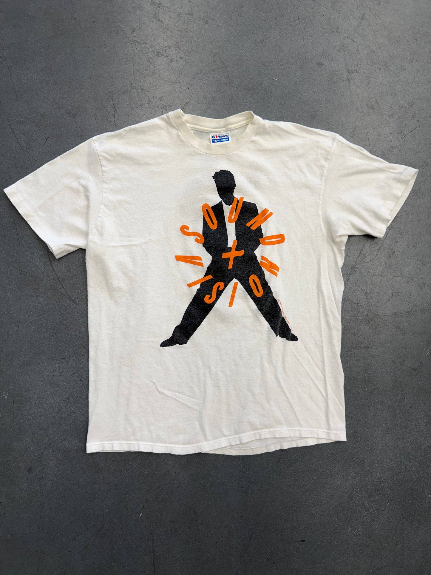 1990 DAVID BOWIE SOUND + VISION TEE (HANES TAG)