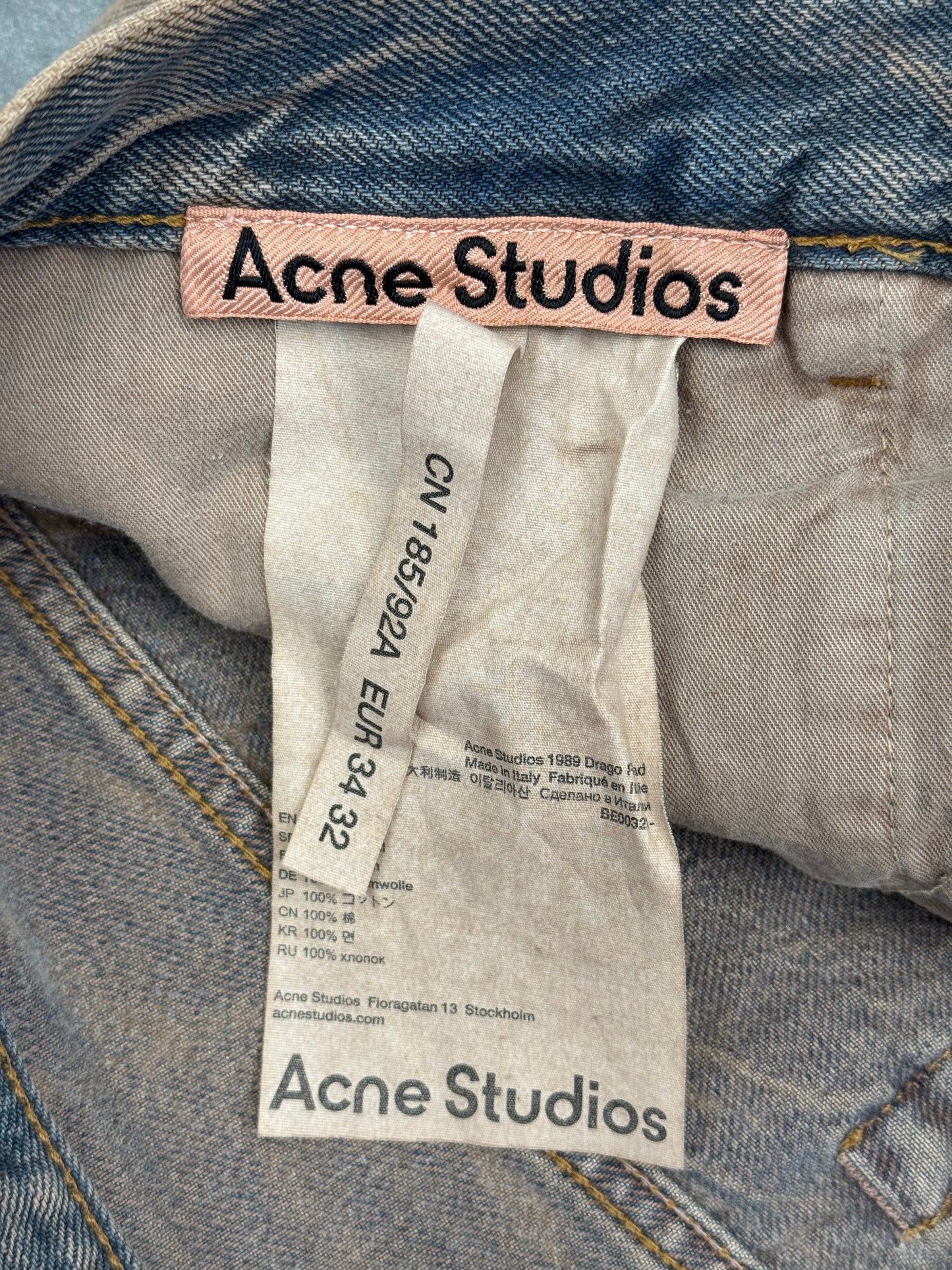 ACNE STUDIOS BAGGY 1980 DRACO ROAD JEANS