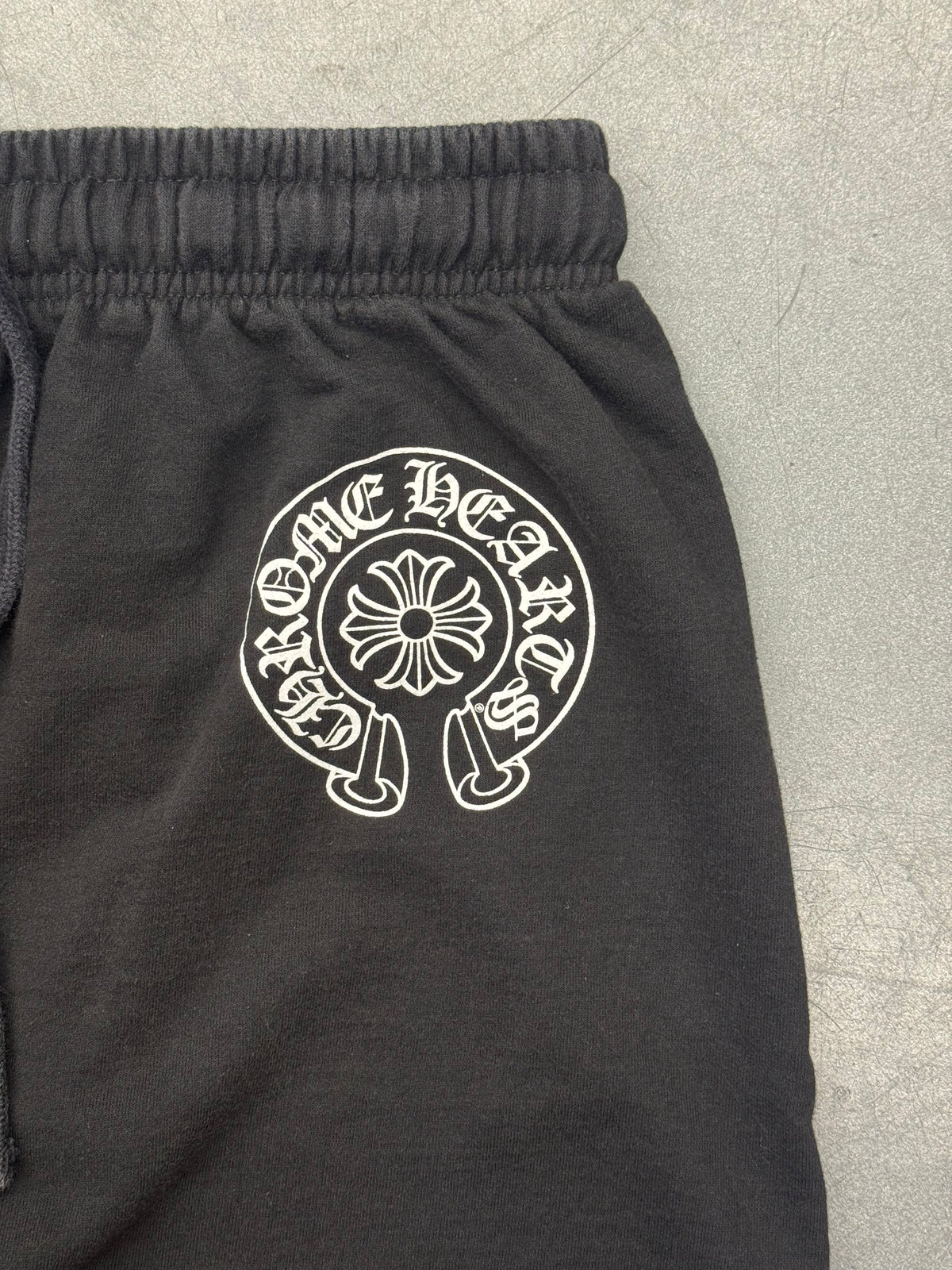 CHROME HEARTS HORSESHOE LOGO SWEATPANTS - BLACK/WHITE