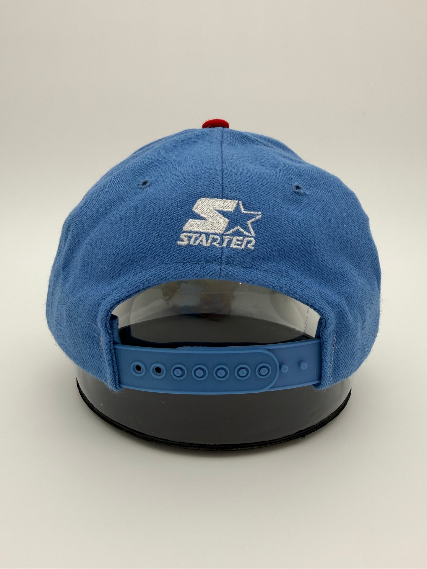 90'S TEAM NFL STARTER HOUSTON OILERS THROWBACK LOGO SNAPBACK HAT (STARTER TAG)