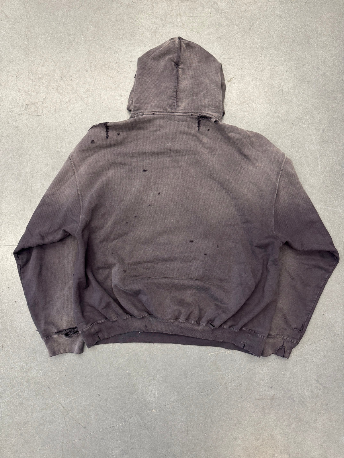 MAISON MIHARA YASUHIRO READY TO WEAR DISTRESSED HOODIE
