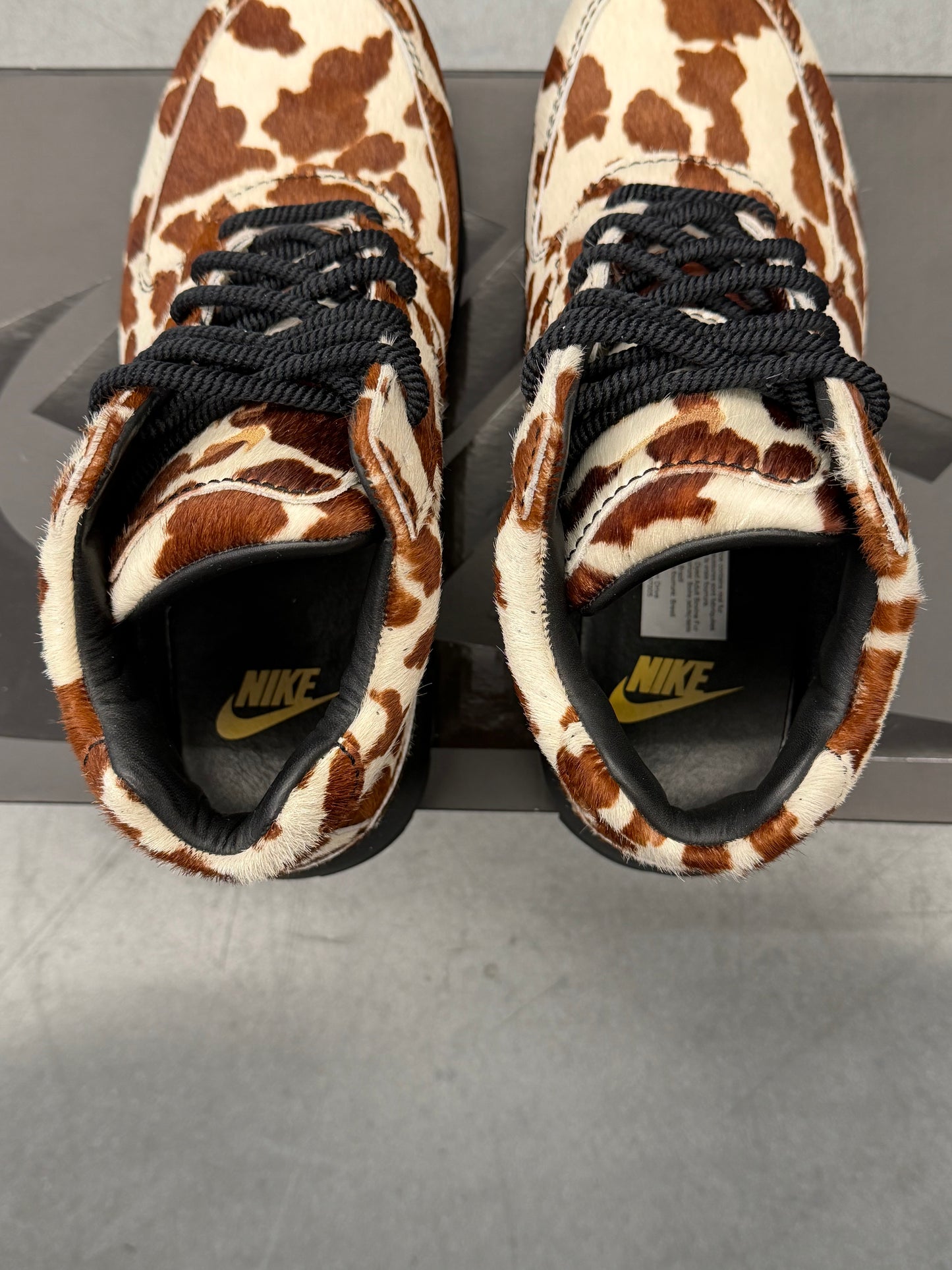 2025 NIKE AIR MAX GOADOME QS SAIL CACAO WOW COW PRINT PONY HAIR (W/ BOX)