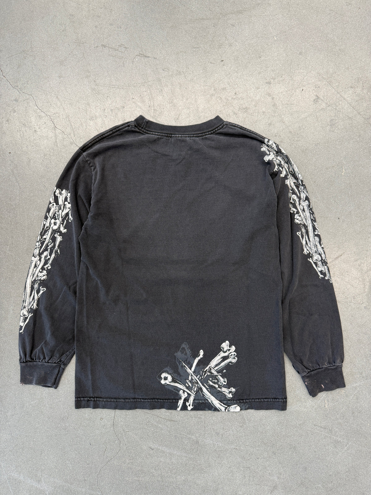 Y2K GRAVE DIGGER BAD TO THE BONE LS TEE (TRIPLE A TAG)