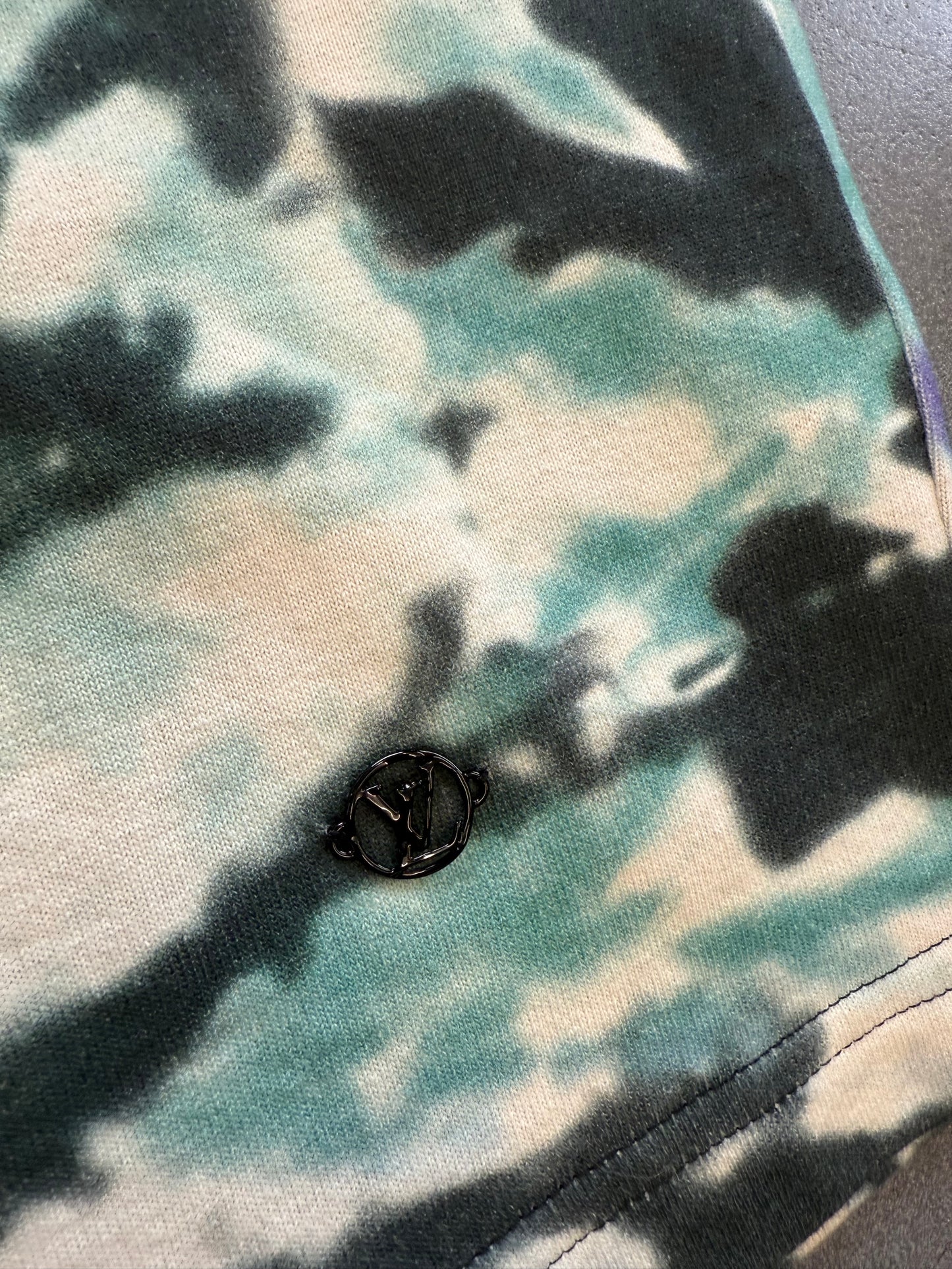 SS19 LOUIS VUITTON VIRGIL ABLOH PLAIN RAINBOW TIE DYE TEE (L)