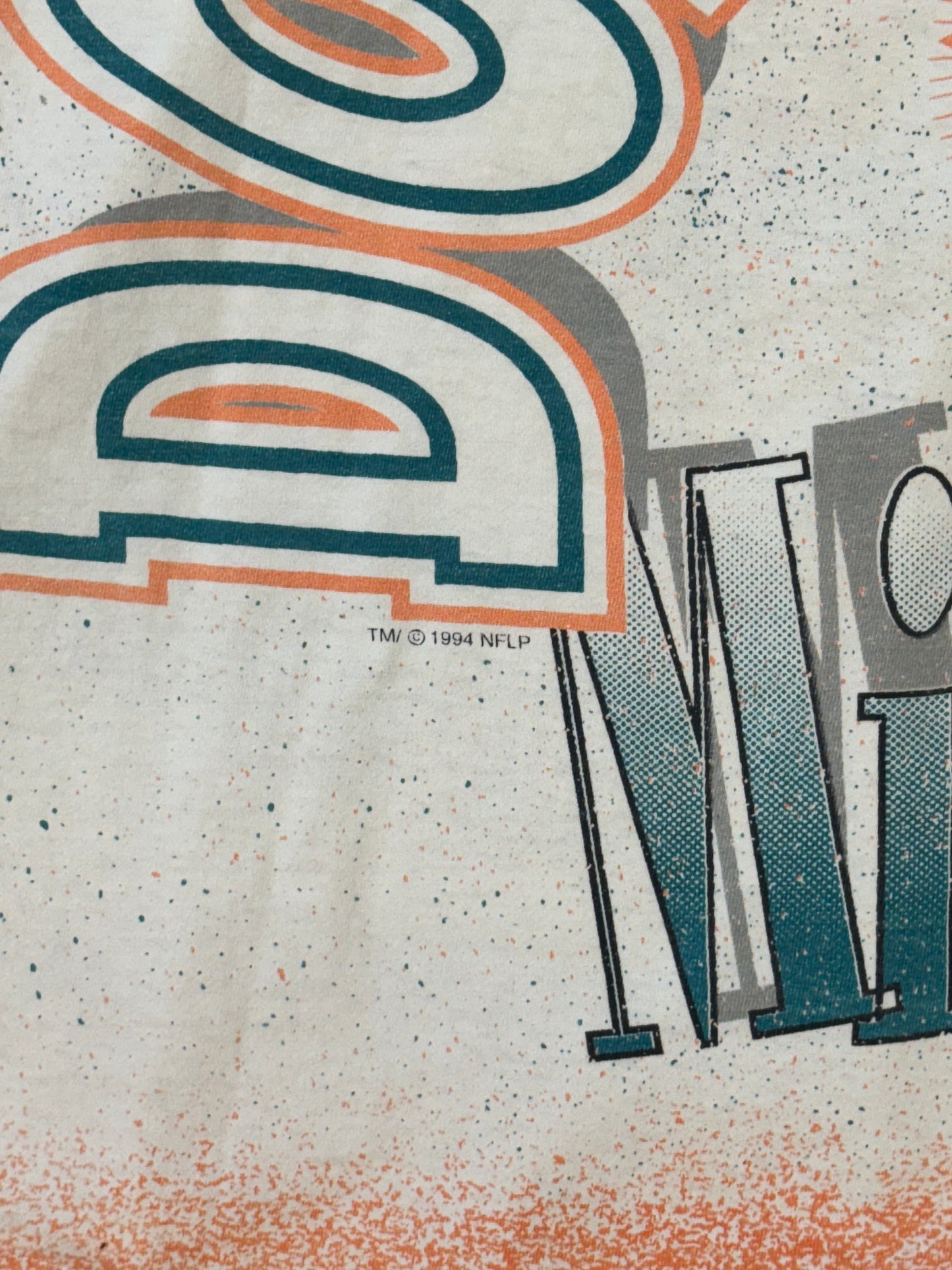 1994 MIAMI DOLPHINS LOGO SPLATTER AOP TEE (TRUE-FAN TAG)