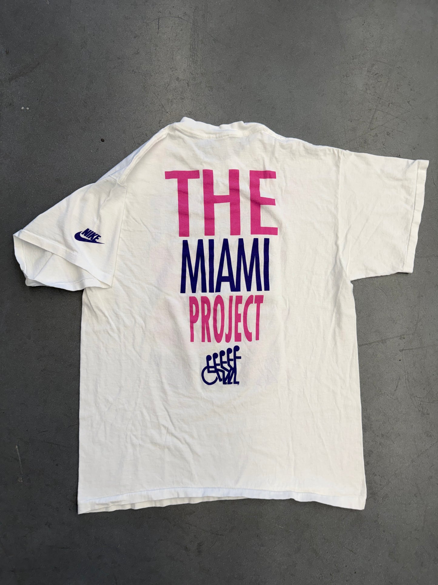 90S NIKE MARC BUONICONTI THE MIAMI PROJECT TEE (GREY NIKE TAG)