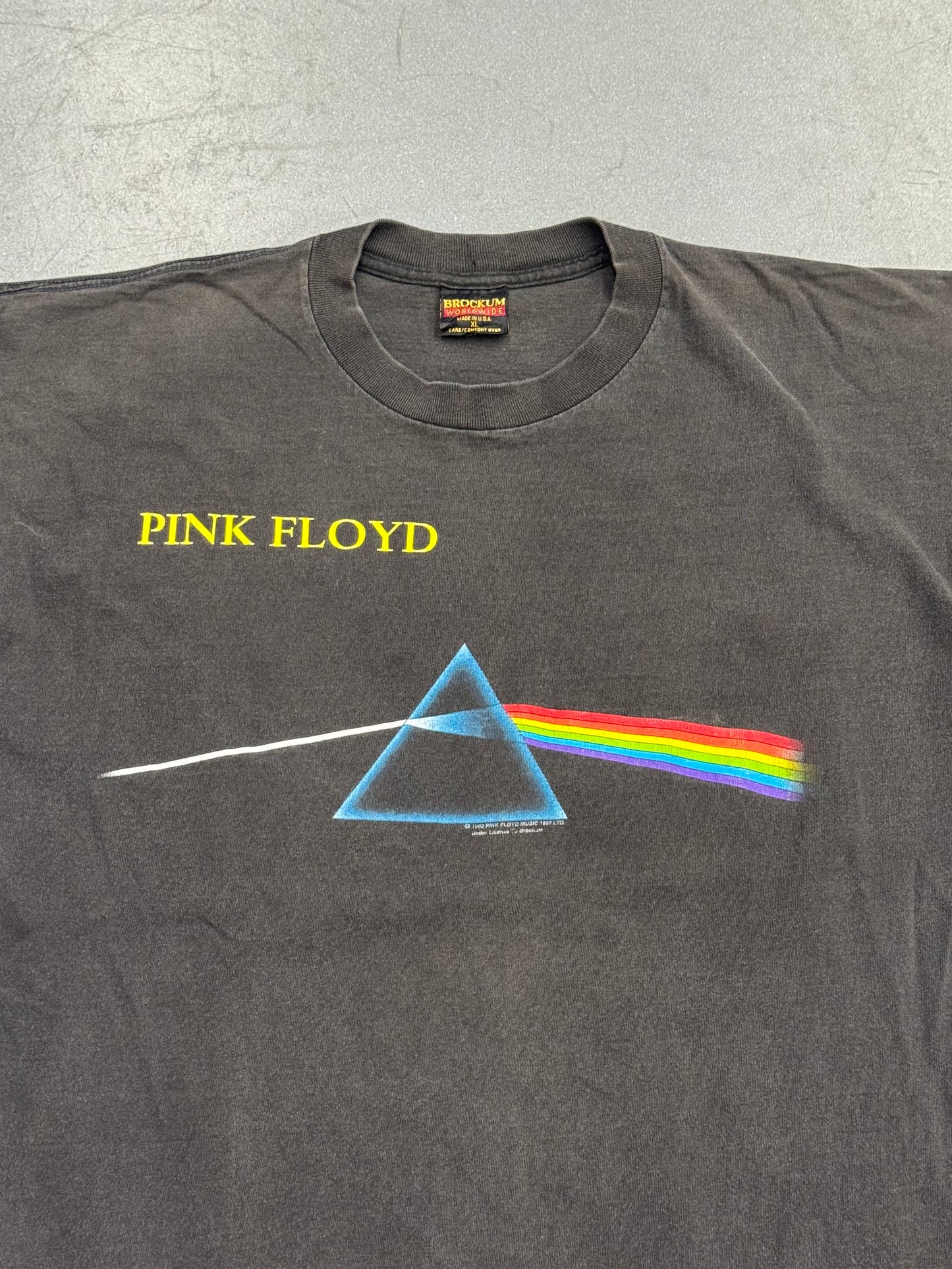 1992 PINK FLOYD DARK SIDE OF THE MOON TEE (BROCKUM TAG)