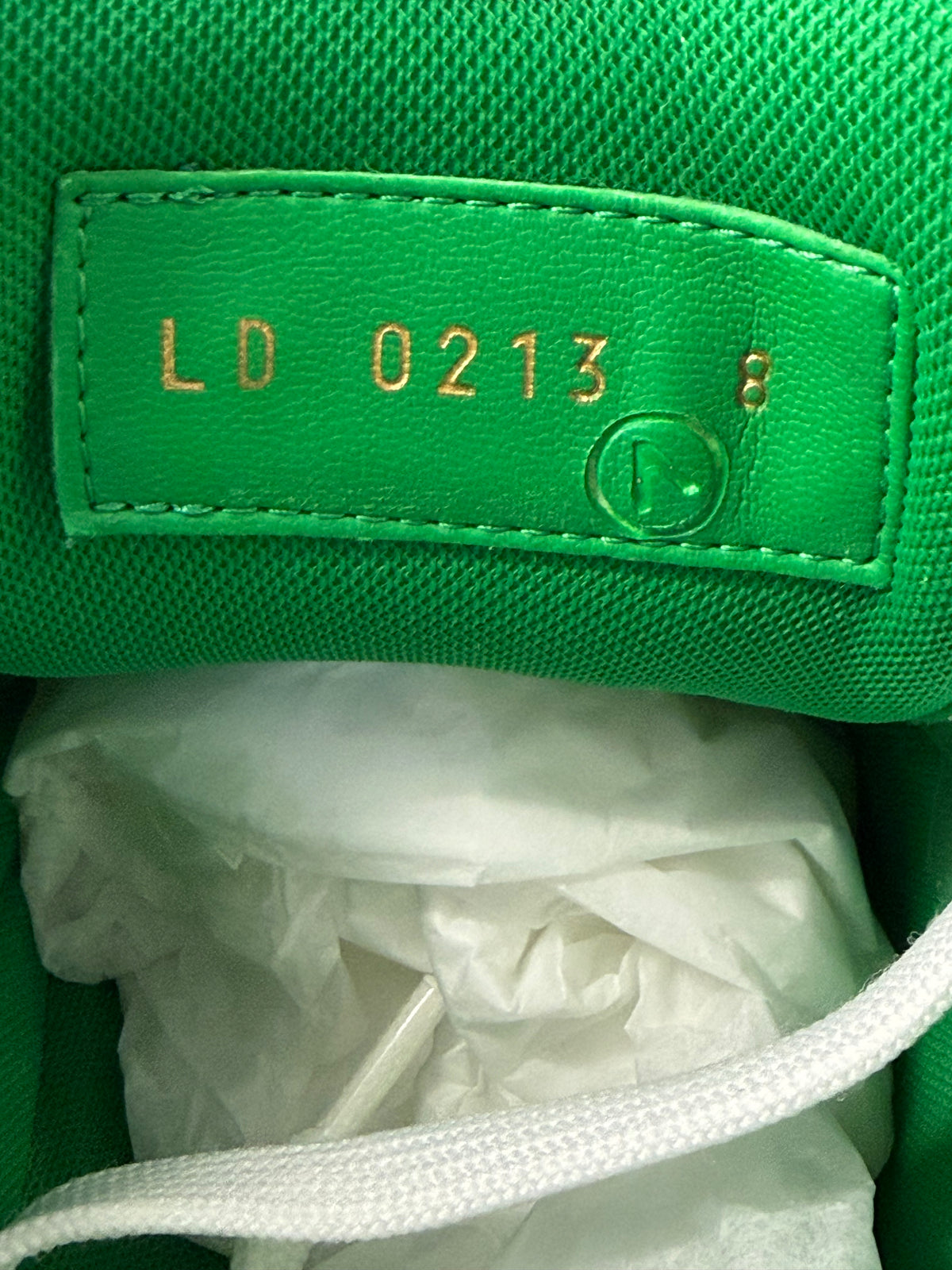 LOUIS VUITTON LV TRAINER UPCYCLED SNEAKERS - WHITE/GREEN (LV 8 / US 9)