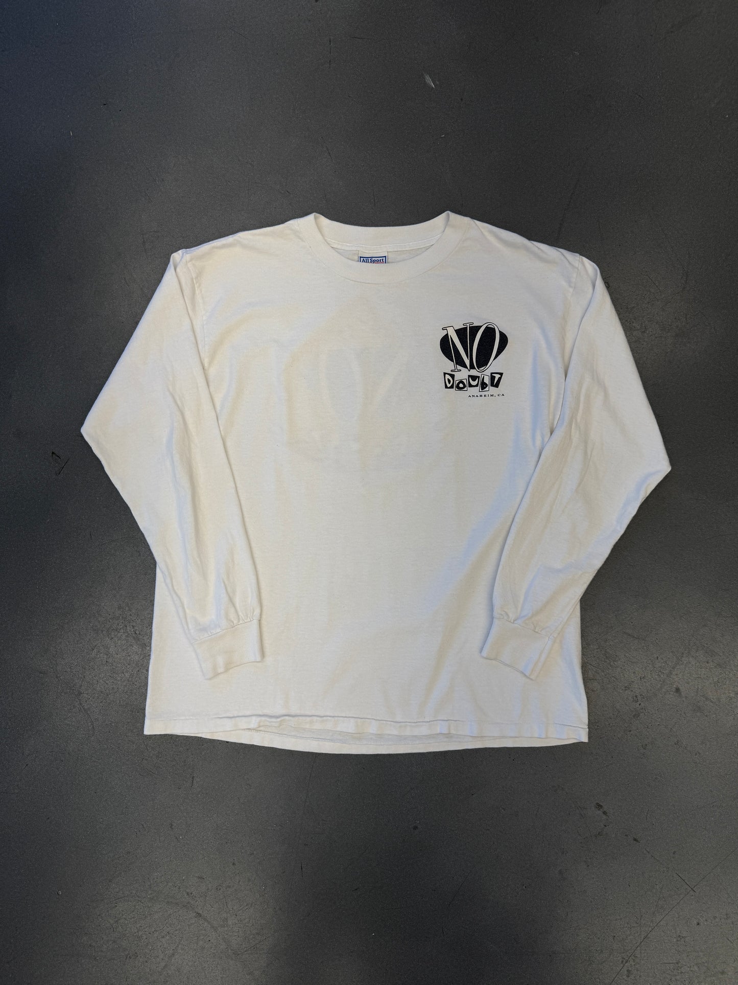 1996 NO DOUBT TRAGIC KINGDOM MULLET LONGSLEEVE TEE (ALL SPORT TAG)