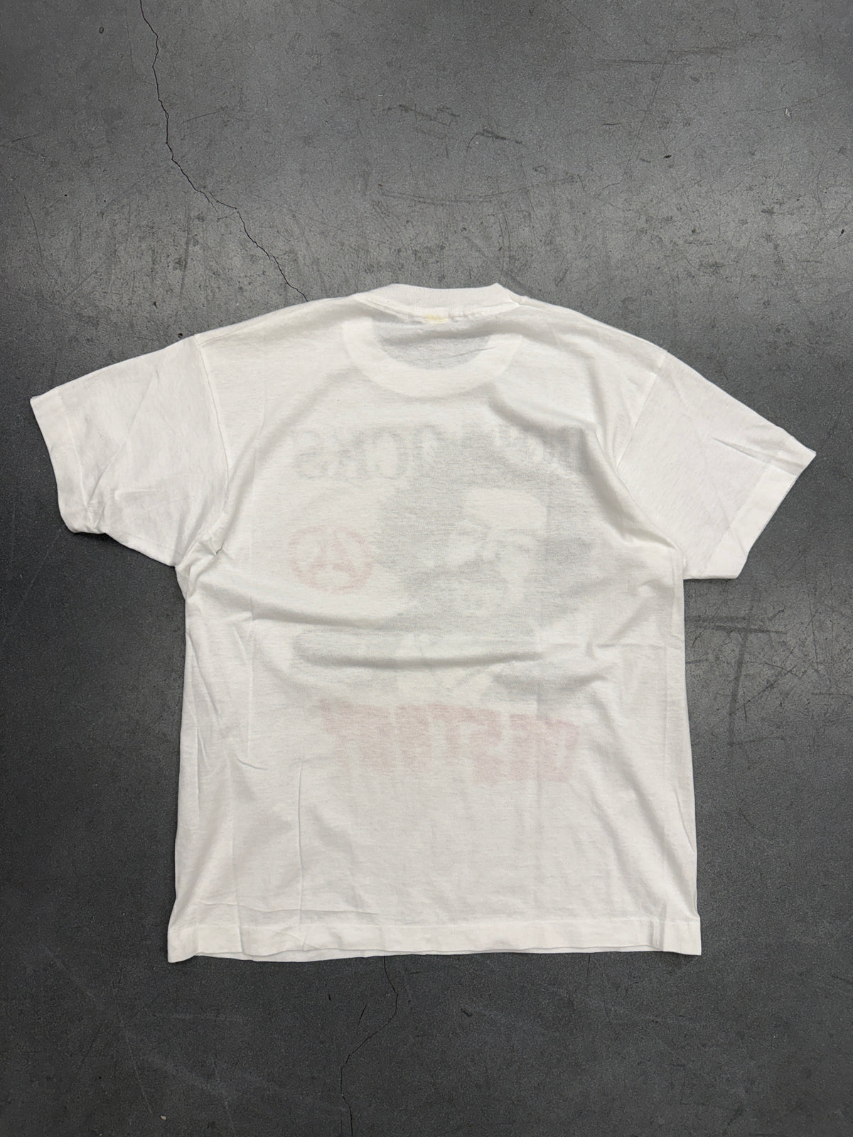 80S BOLLOCKS SID VICIOUS DESTROY PARKING LOT BOOTLEG TEE (MADE IN IRELAND TAG)