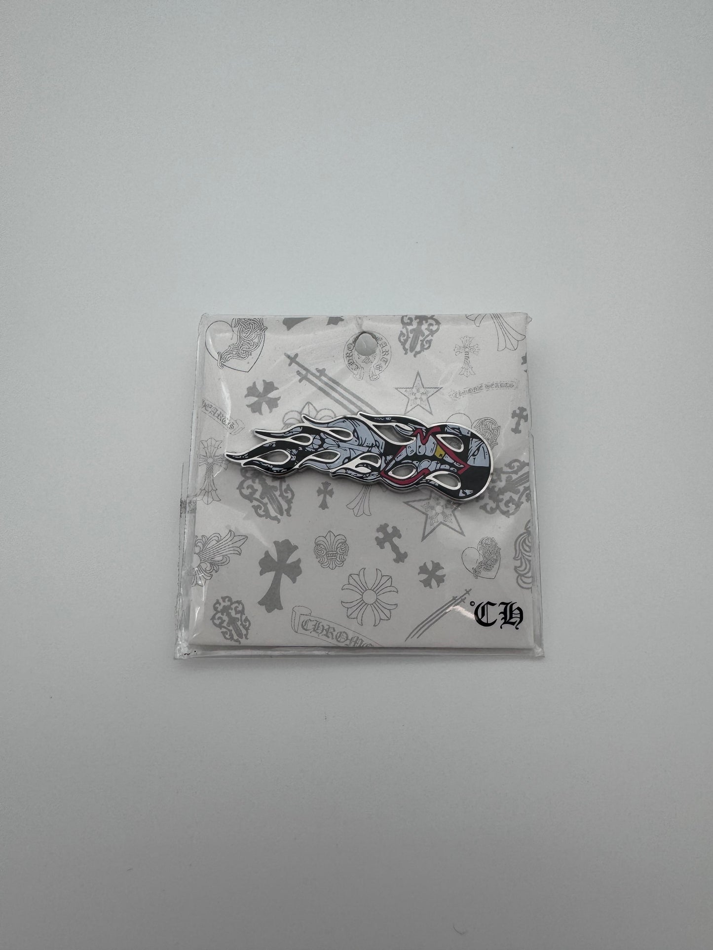2021 CHROME HEARTS MATTY BOY SEX RECORDS FLAME PIN