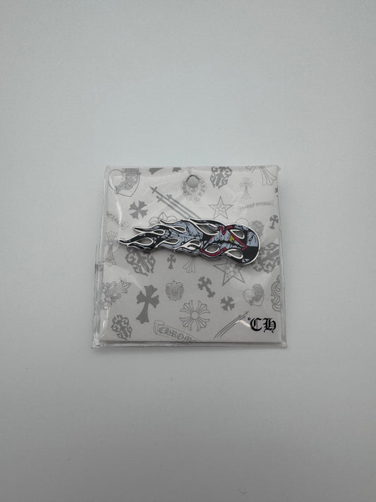 2021 CHROME HEARTS MATTY BOY SEX RECORDS FLAME PIN
