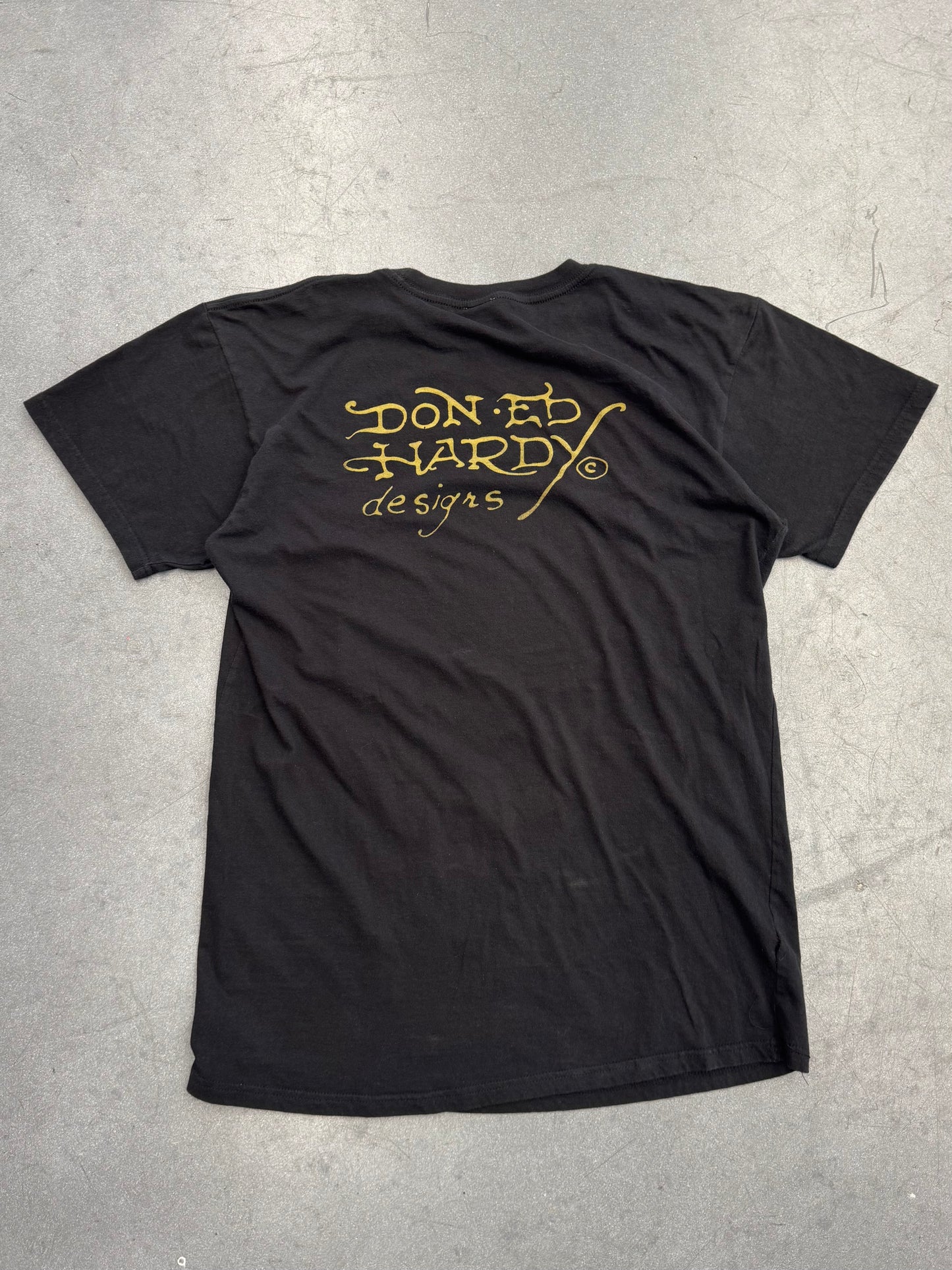Y2K ED HARDY RHINESTONE BULLDOG TEE