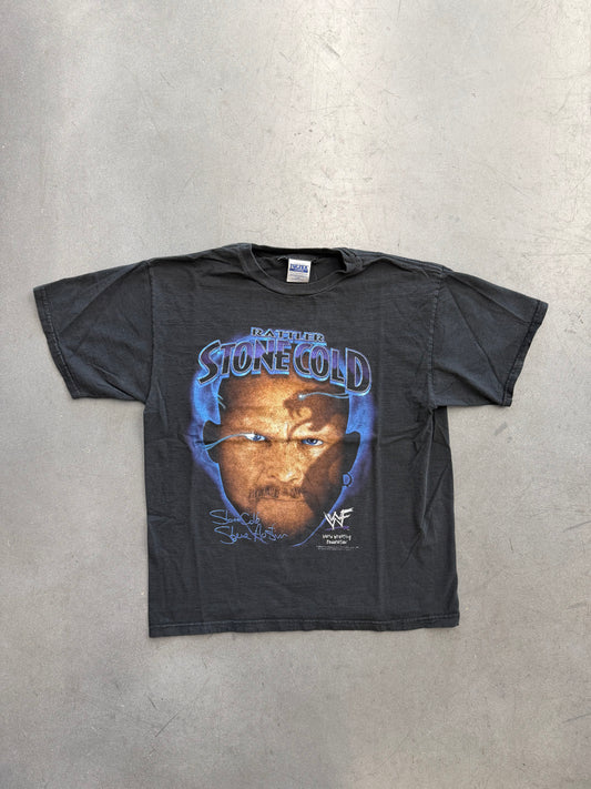 1998 WWF STONE COLD STEVE AUSTIN RATTLER SHADOW TEE (TULTEX TAG)