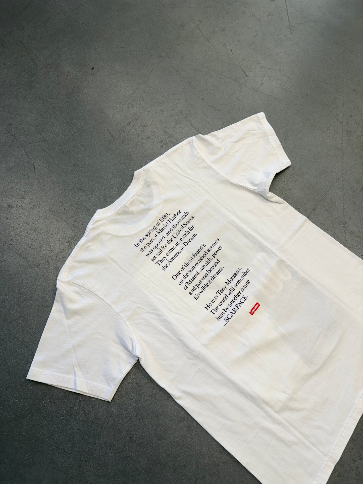 FW17 SUPREME SCARFACE SPLIT TEE