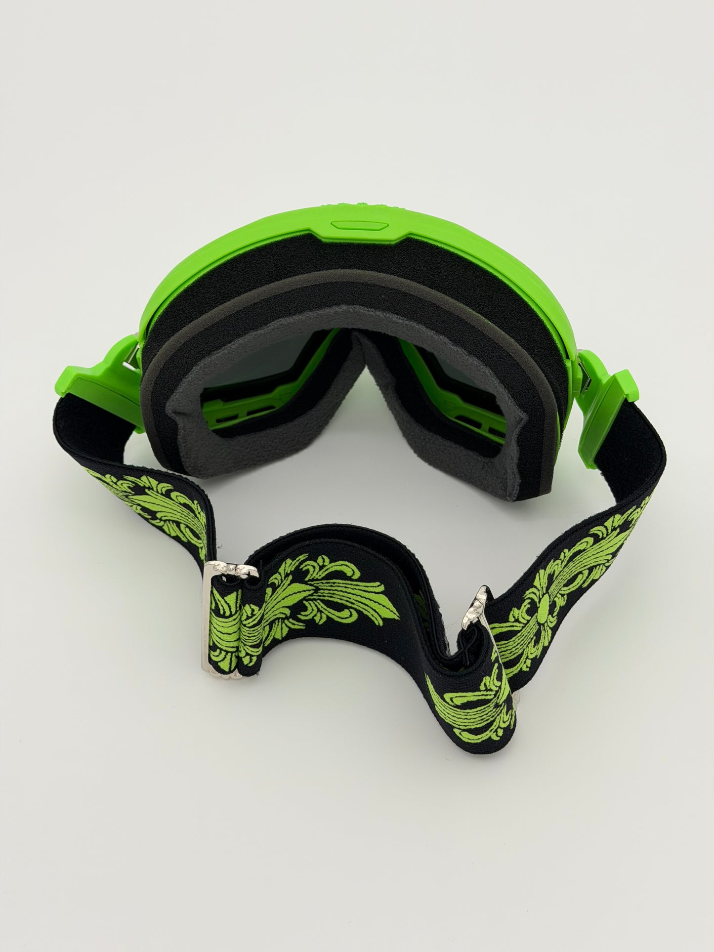 CHROME HEARTS SILVER MORNING SNOW GOGGLES - GREEN/BLACK