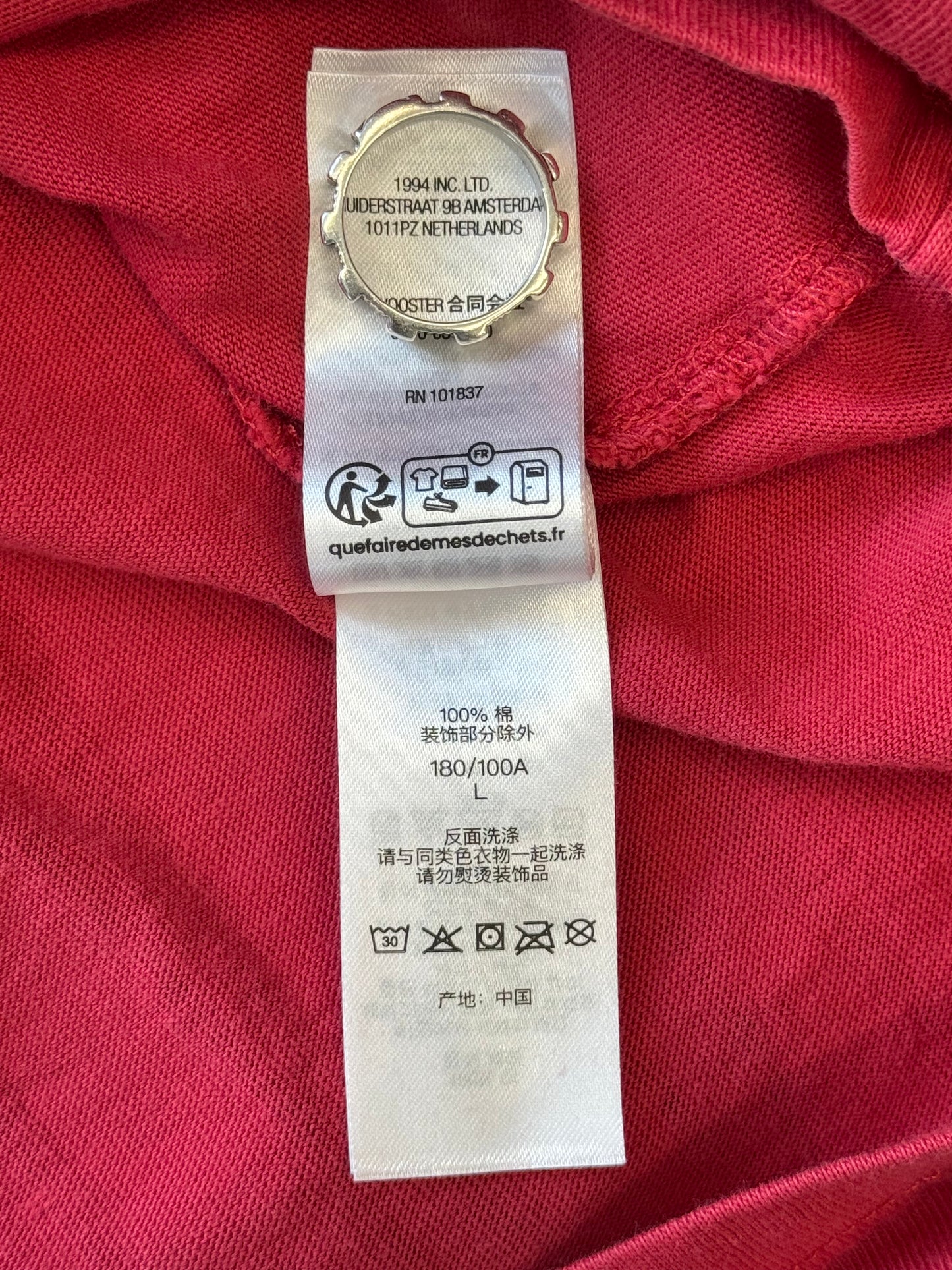 FW25 SUPREME CRACKED STRETCH SS TOP - RED