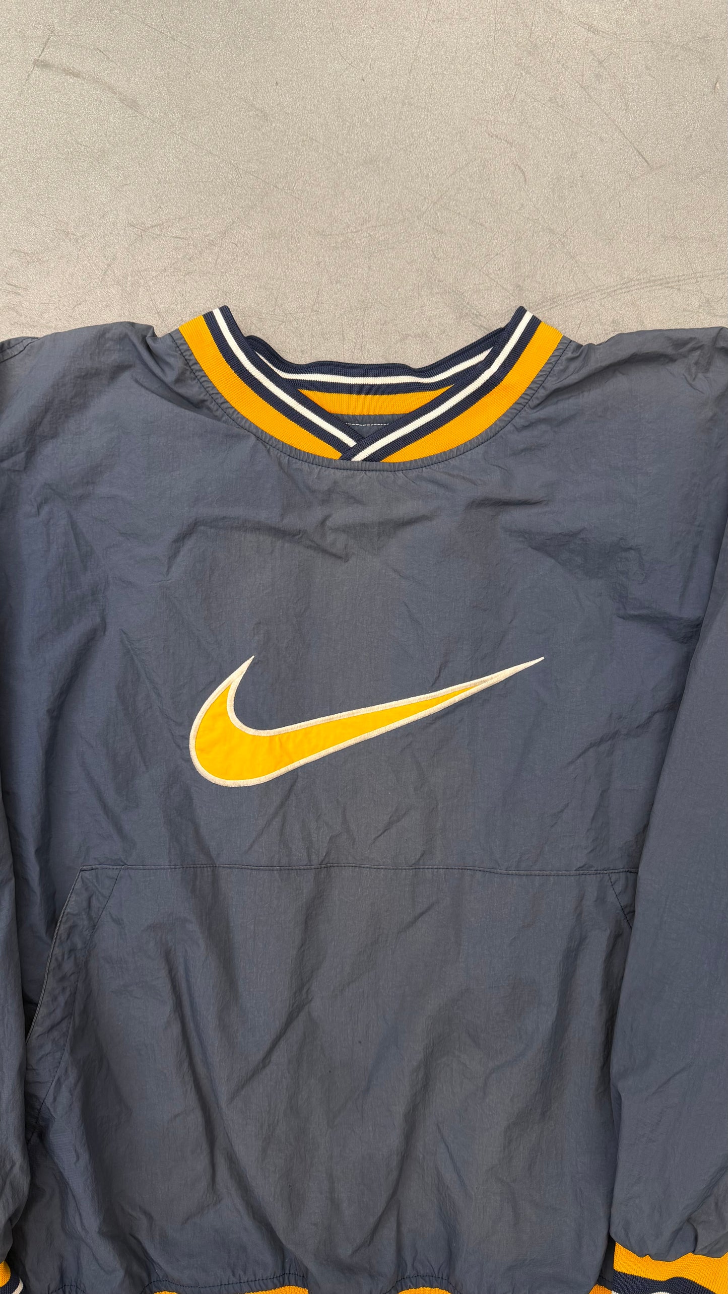 90S NIKE CENTER SWOOSH V-NECK JACKET (STARTER TAG)