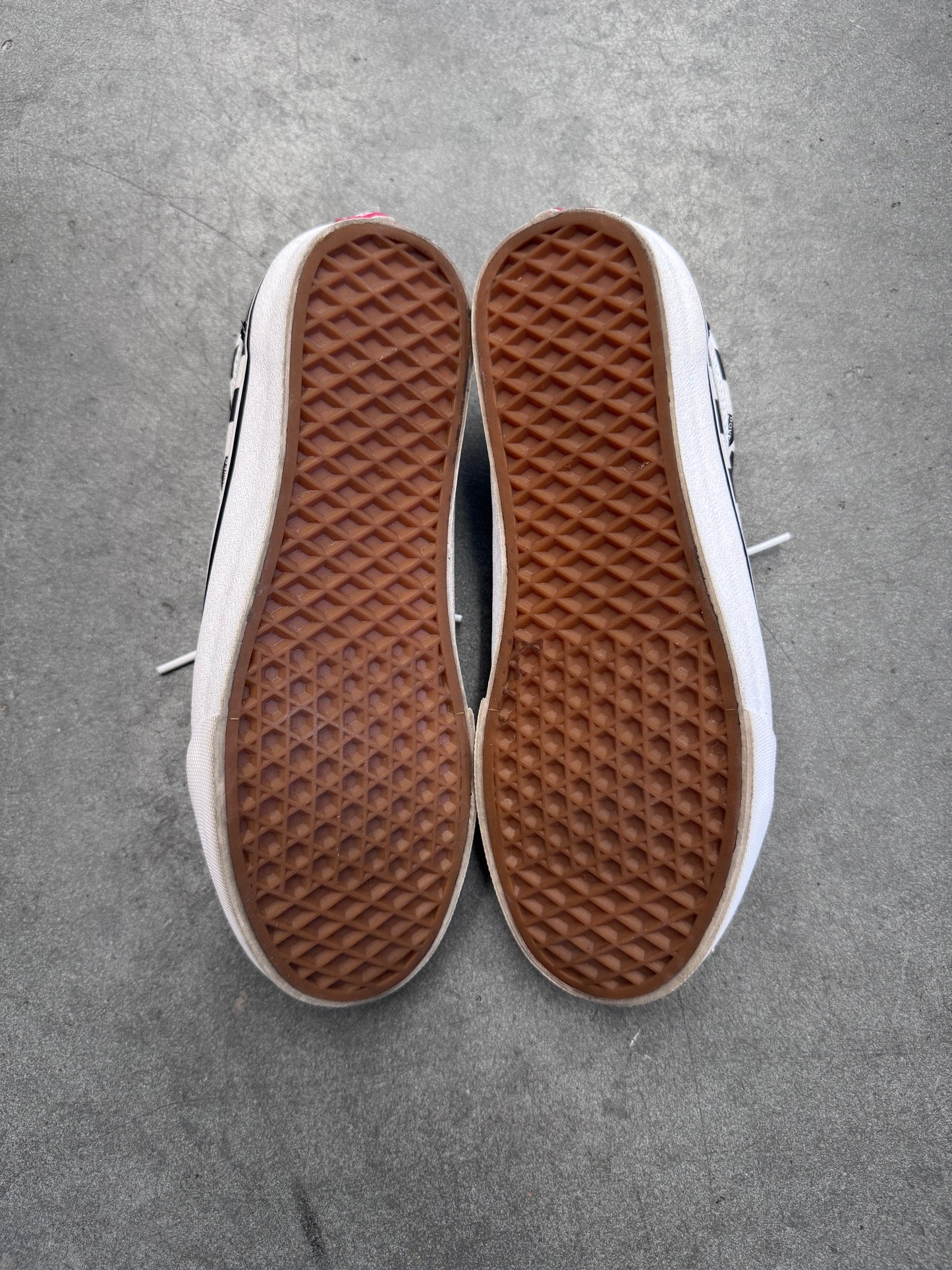 SIZE 8 VANS OLD SKOOL DSM CHECK DOVER STREET MARKET (PRE-OWNED NO NOX)