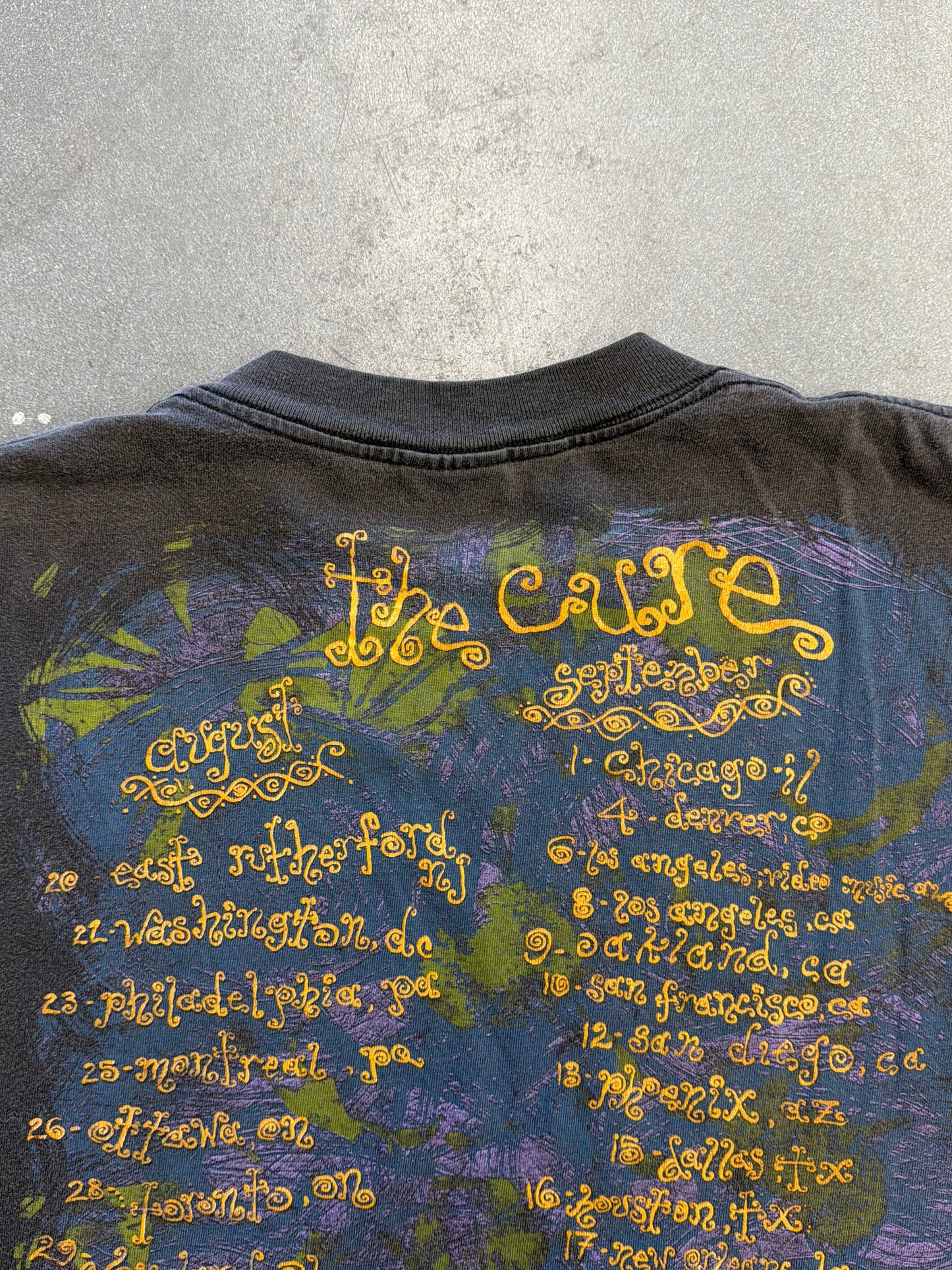 1989 THE CURE THE PRAYER TOUR TEE (ONEITA TAG)