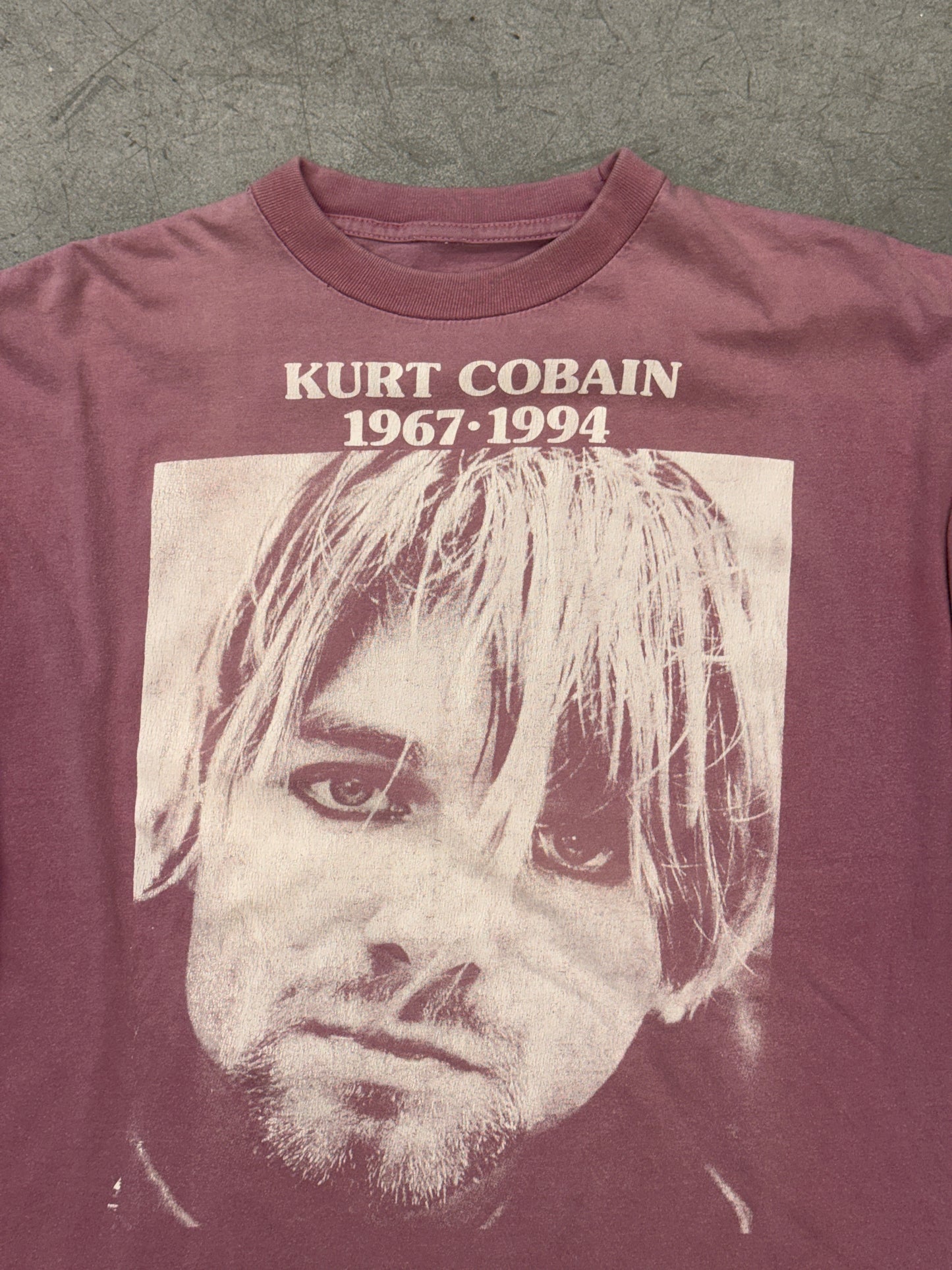 90S KURT COBAIN EYELINER MEMORIAL BOOTLEG LS TEE (PULLED TAG)