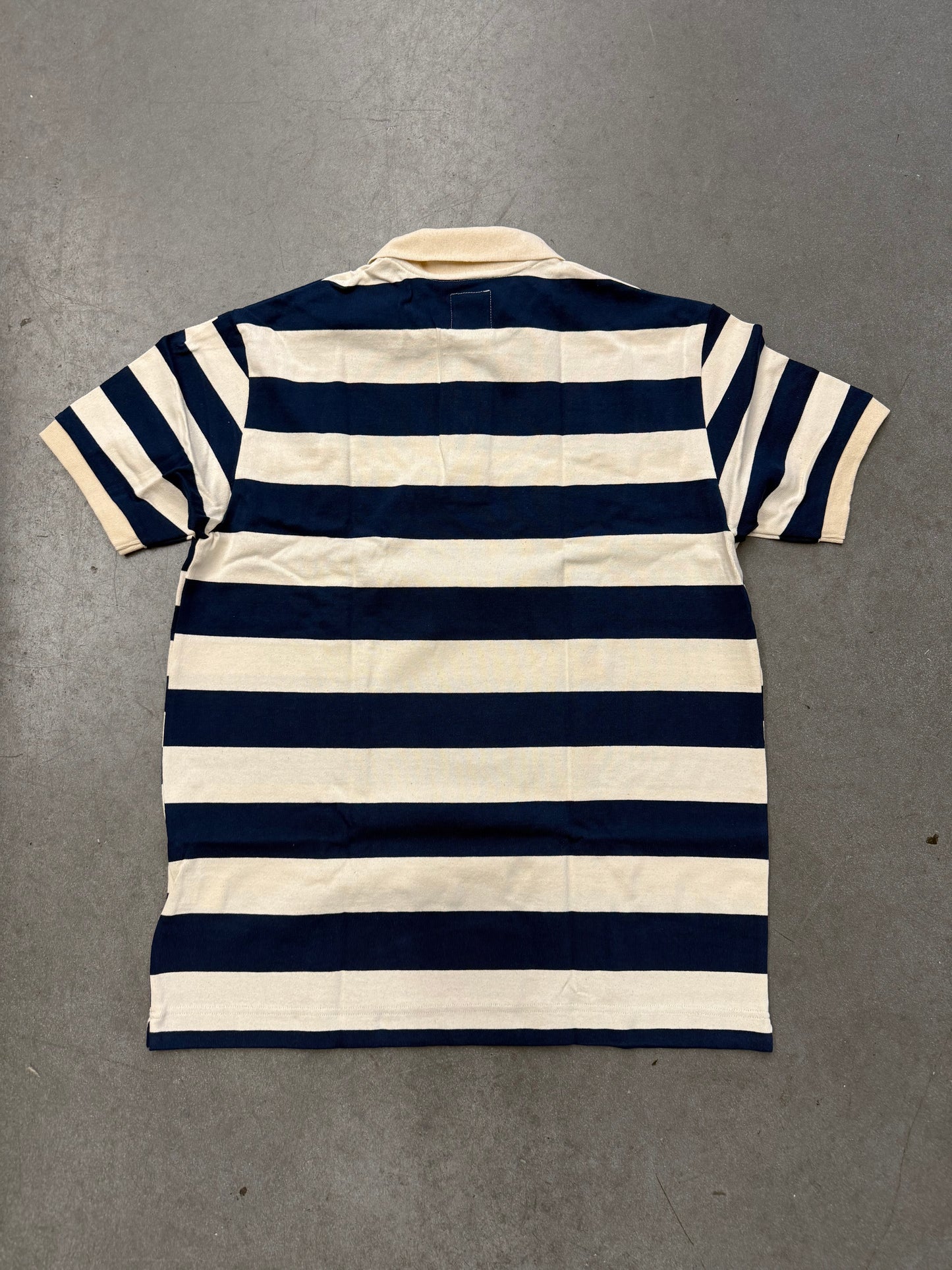 SEASON 10 BILLIONAIRE BOYS CLUB BBC AIRPLANE STRIPED POLO SHIRT (L) (NEW WITH TAG & BAG)