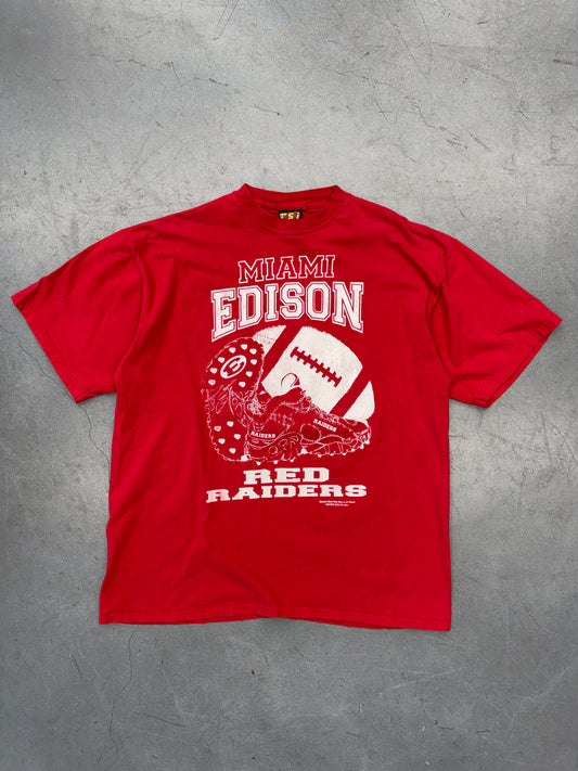 90'S MIAMI EDISON RED RAIDERS "BOUT IT BOUT IT" TEE (TSI TAG)