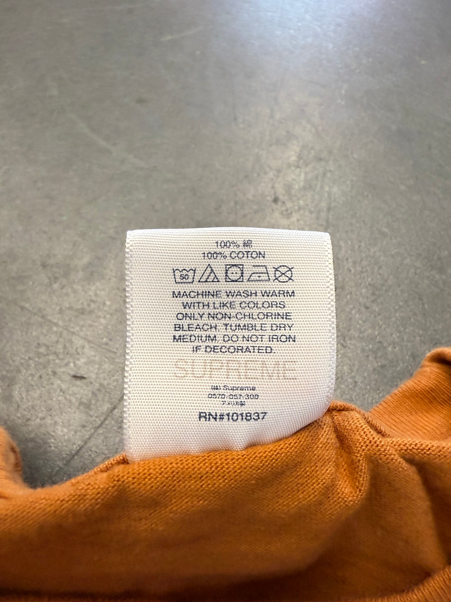 SS22 SUPREME ALIEN TEE - BURNT ORANGE (2XL)