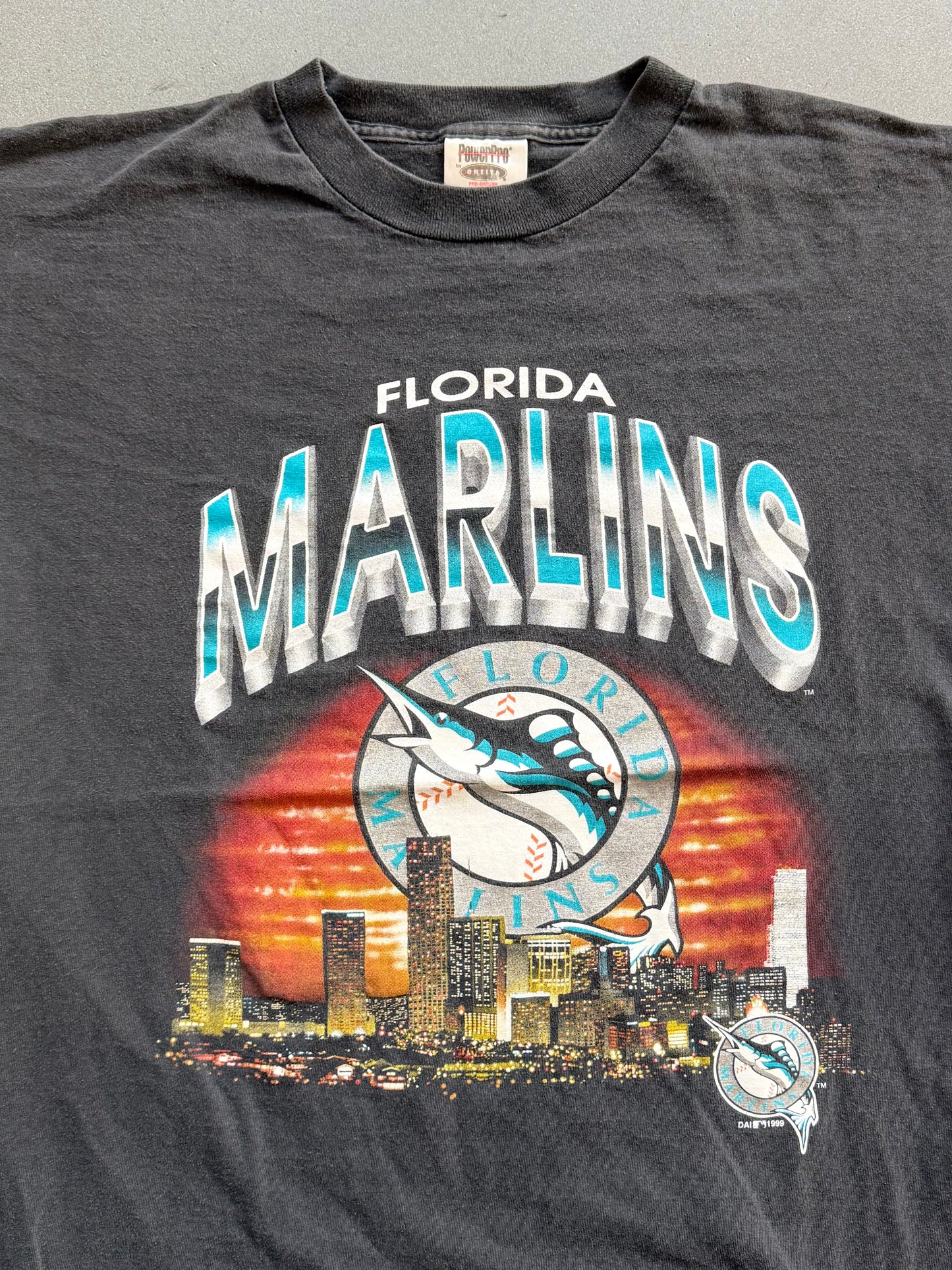 1999 FLORIDA MARLINS CITYSCAPE TEE (POWERPRO TAG)
