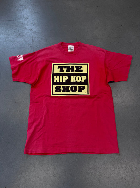 90'S THE HIP-HOP SHOP 7-MILE DETROIT DJ TEE (MOE MALONE'S TAG)