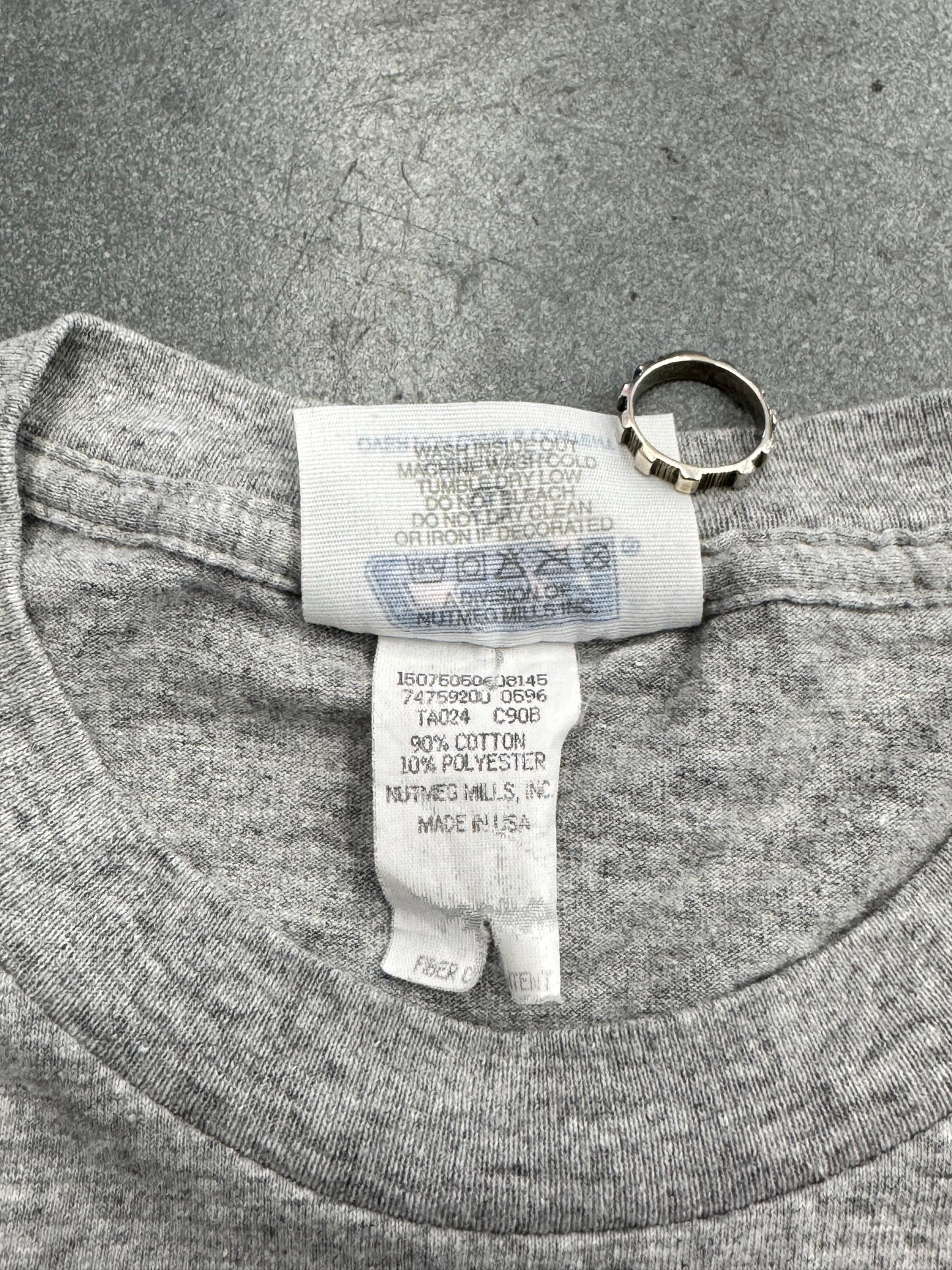 1996 MIAMI DOLPHINS LOGO FOOTBALL TEE (CSA TAG)