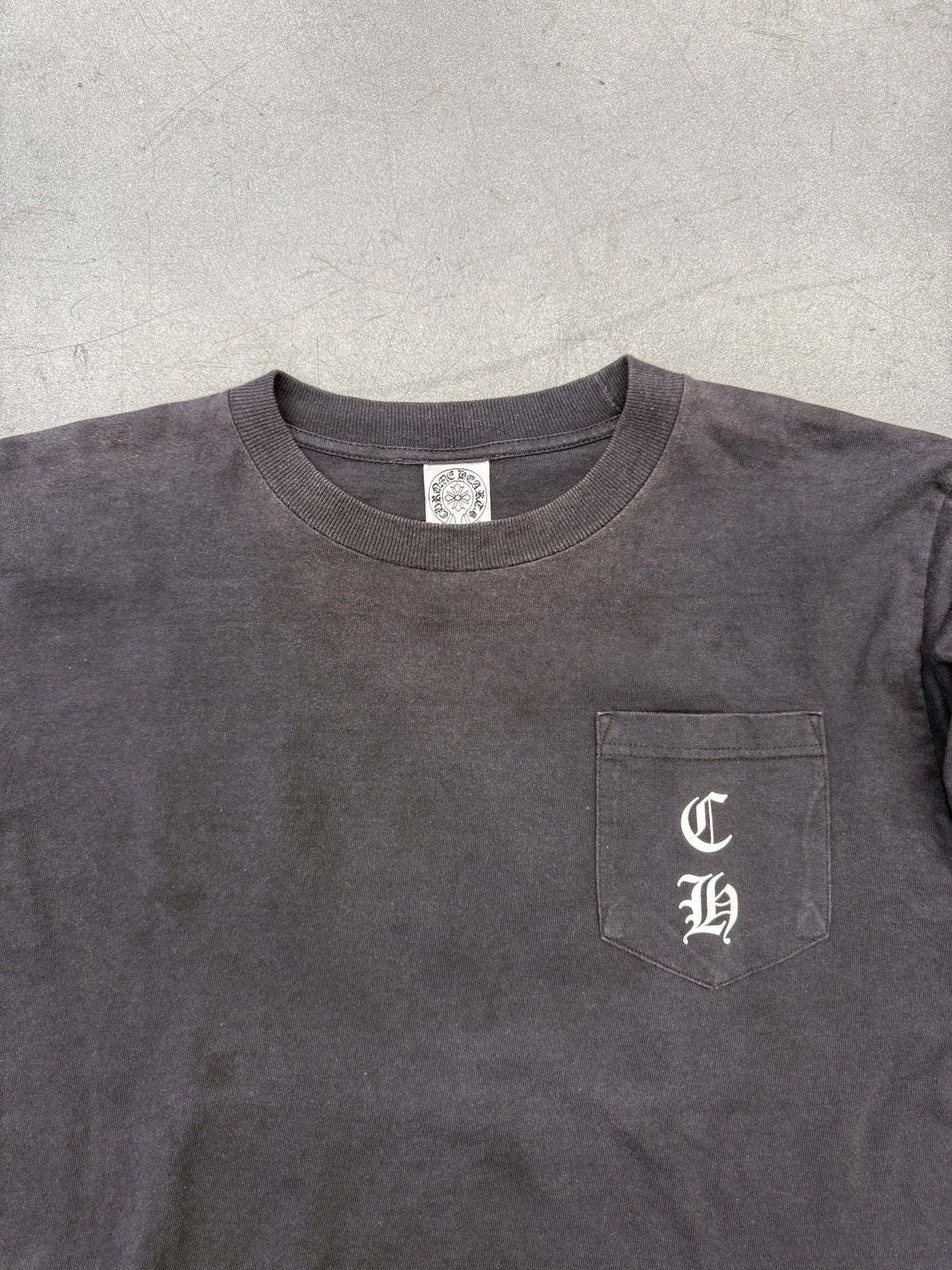 90S CHROME HEARTS MALIBU STAR LS TEE - BLACK