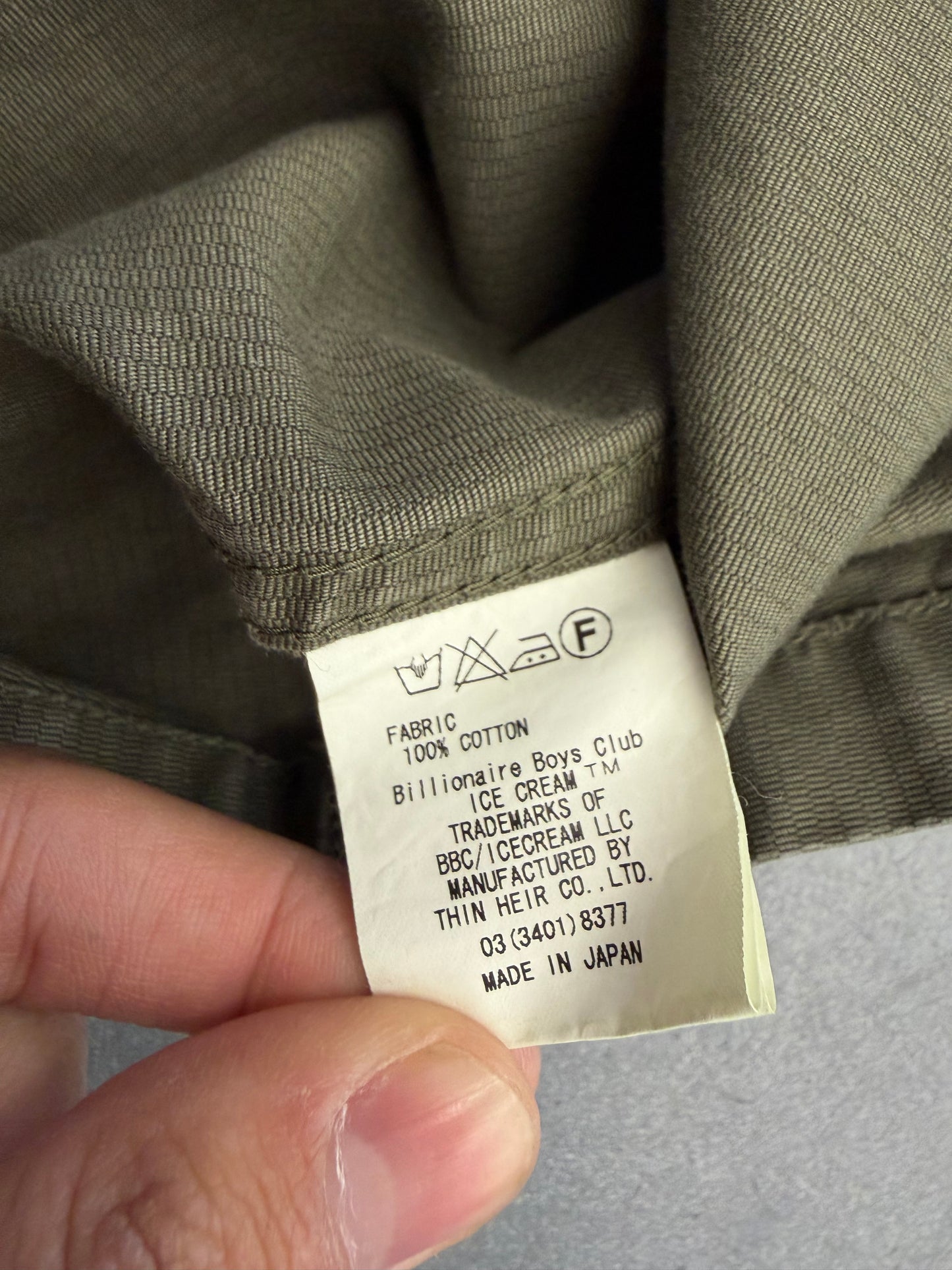 VINTAGE BILLIONAIRE BOYS CLUB COTTON BUTTON-UP MILITARY JACKET