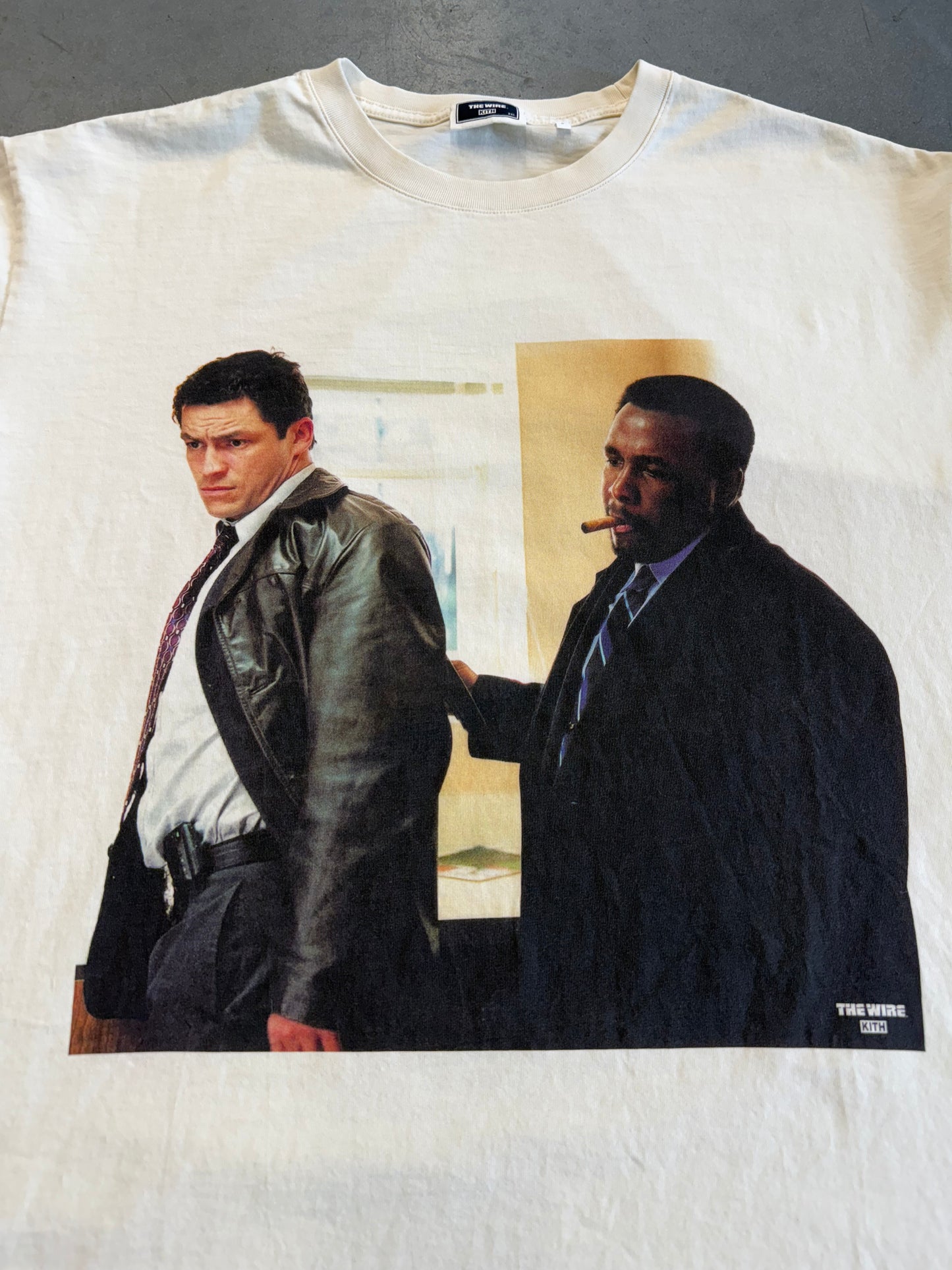 SS22 KITH THE WIRE BUNK VINTAGE TEE - CREAM (2XL)