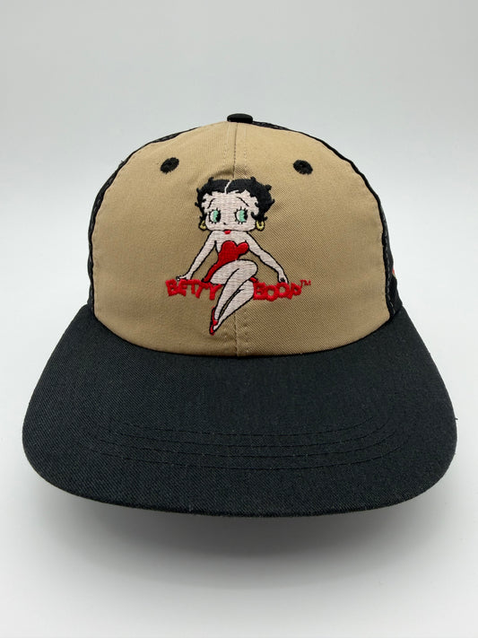 90'S BETTY BOOP SNAPBACK - TAN/BLACK