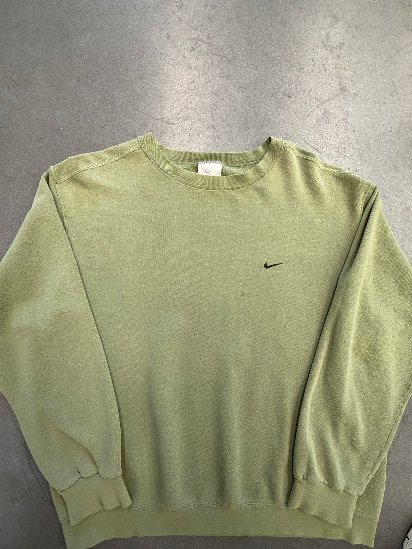 00'S NIKE SIDESWOOSH CREWNECK (GREY NIKE TAG) - JADE