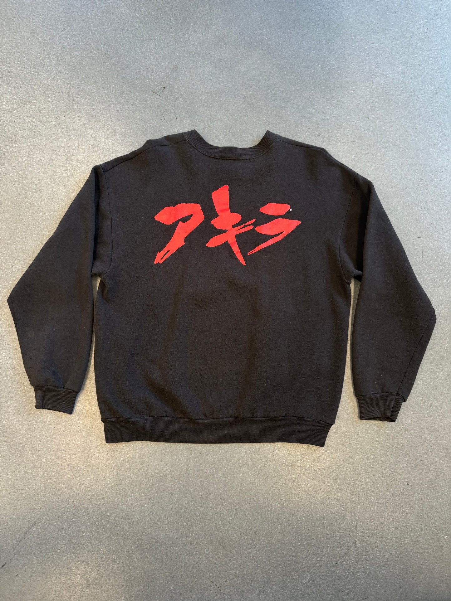 AKIRA NEO-TOKYO IS ABOUT TO EXPLODE MOVIE PROMO POSTER PRINT CREWNECK SWEATER (LEE TAG)