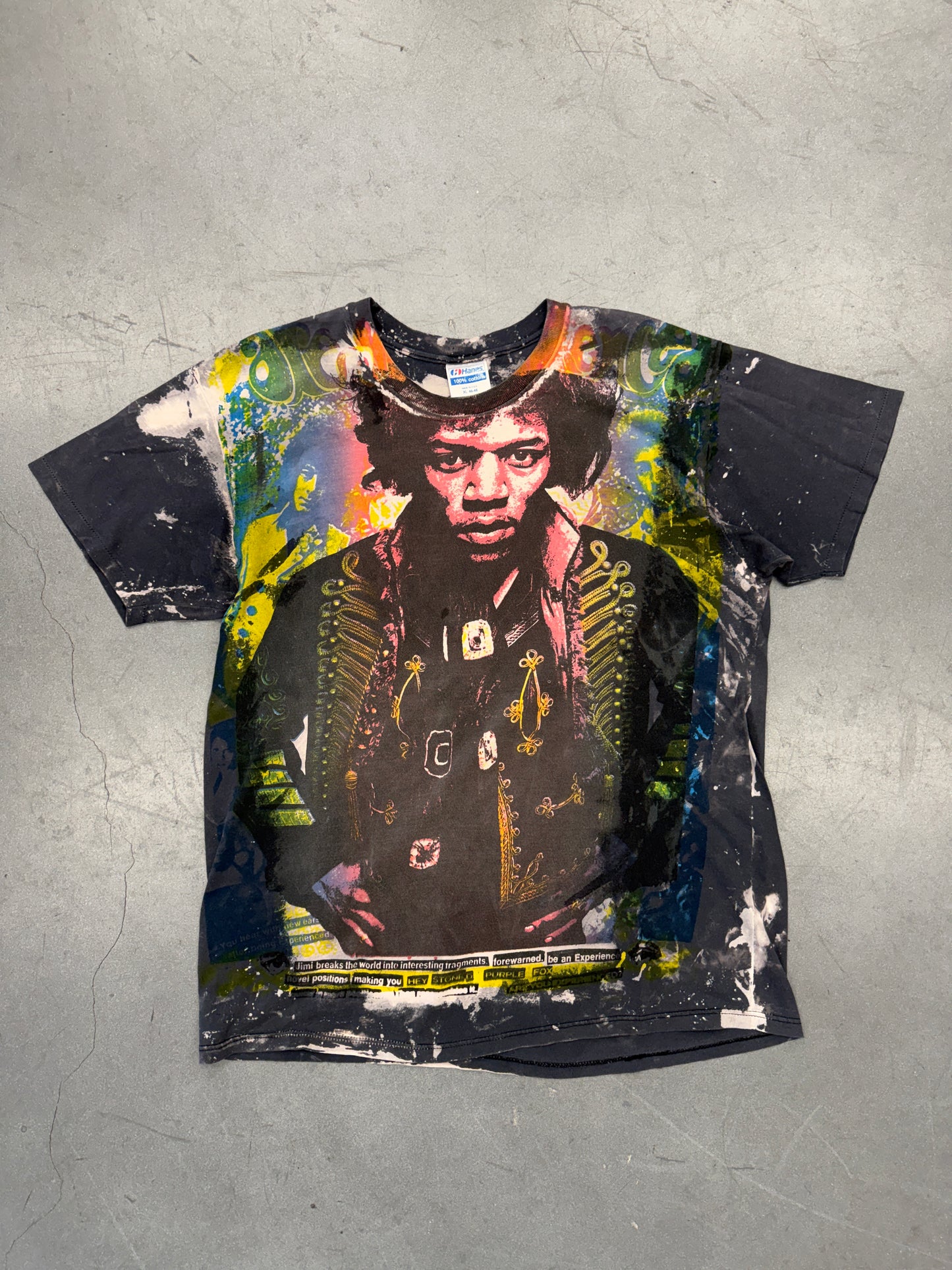 90S MOSQUITO HEAD JIMI HENDRIX AOP TEE (HANES TAG)