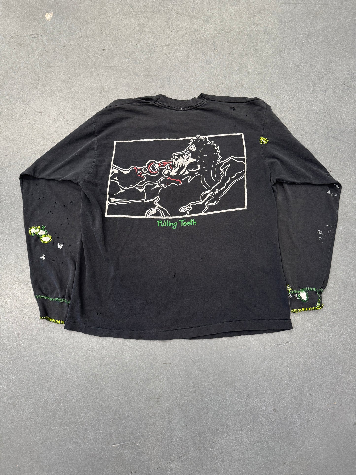 1994 GREEN DAY PULLING TEETH LONG SLEEVE HAND STITCHED TEE (FOTL TAG)