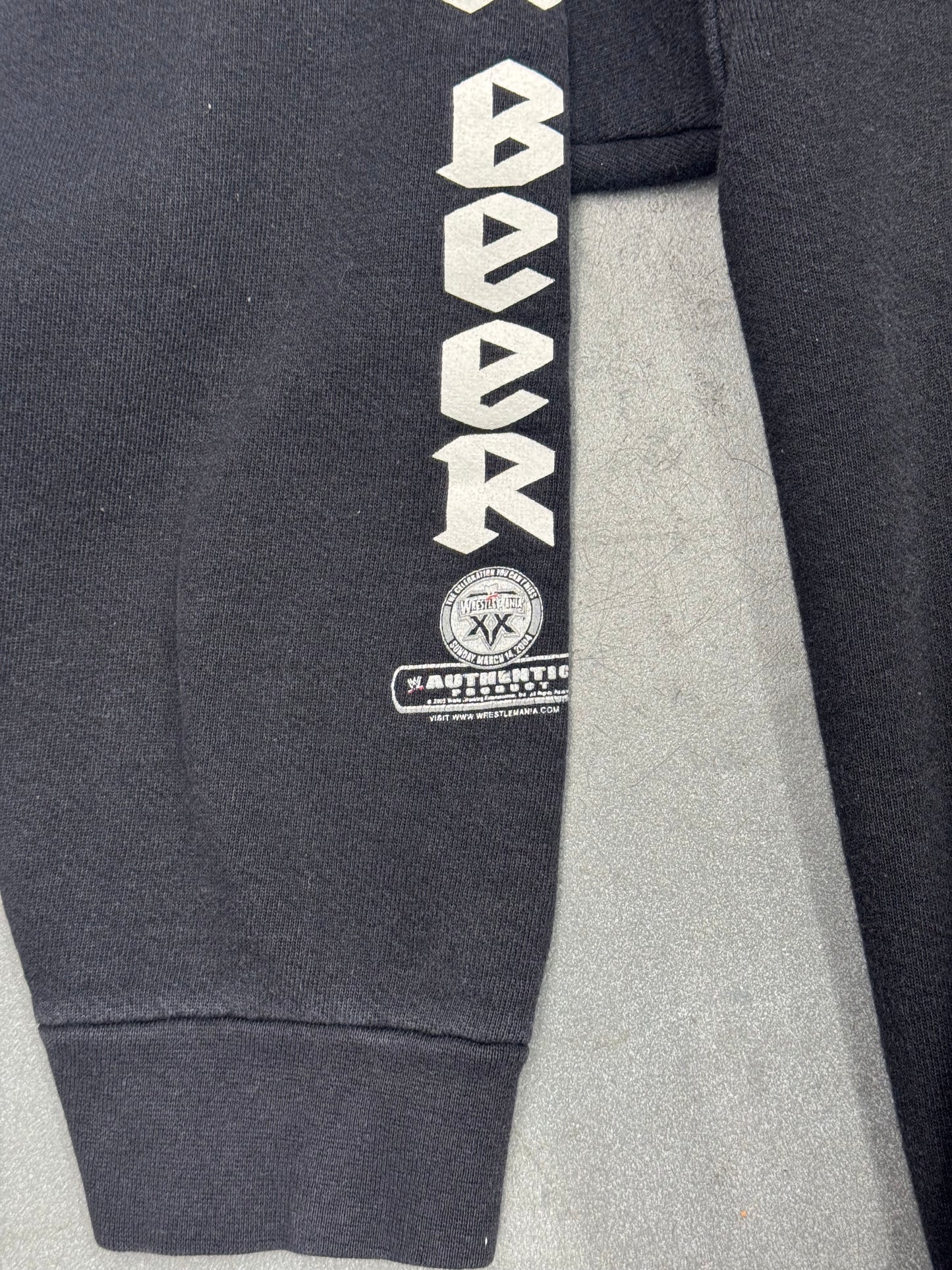 2005 WWE STONE COLD STEVE AUSTIN "FUCK FEAR" PULLOVER HOODIE (AAA TAG)