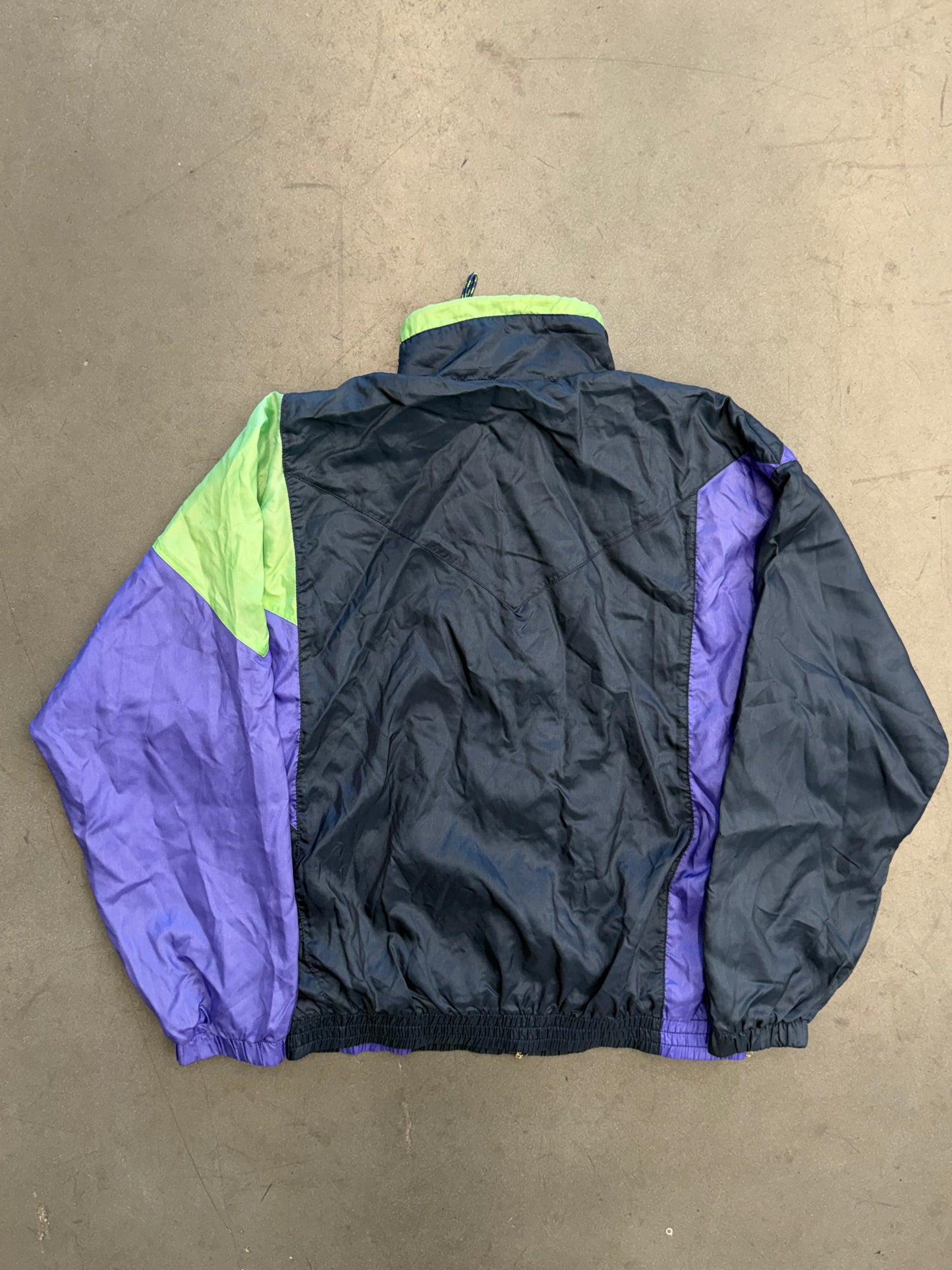 90S NIKE SPORTS FITNESS COLORBLOCK ZIP-UP WINDBREAKER