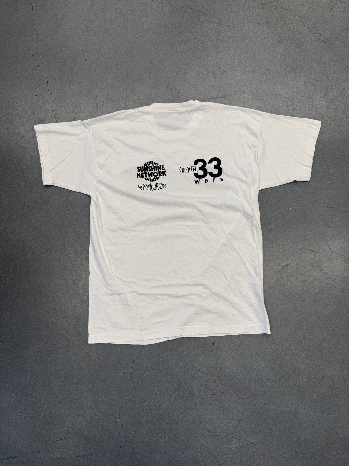 90S MIAMI HEAT "LOVE THY NEIGHBOR. HATE THY VISITING TEAM." TEE (SCREEN STARS TAG)