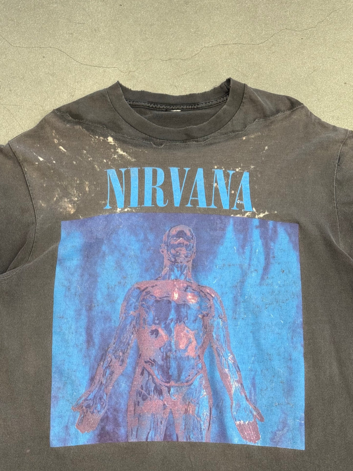 1992 NIRVANA SLIVER REPAIRED NECK TEE (PULLED TAG)
