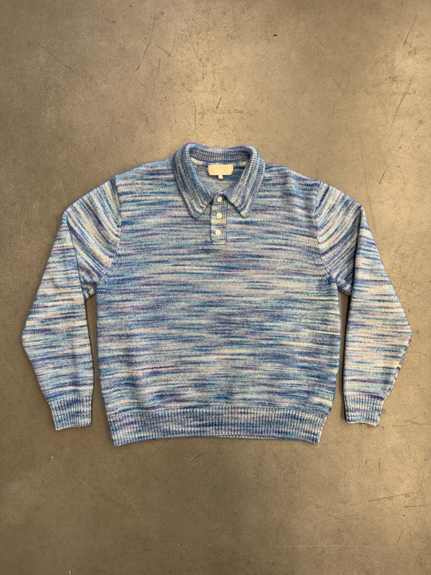 KITH SPACE DYE HARMON RUGBY PULLOVER 'SCENT'