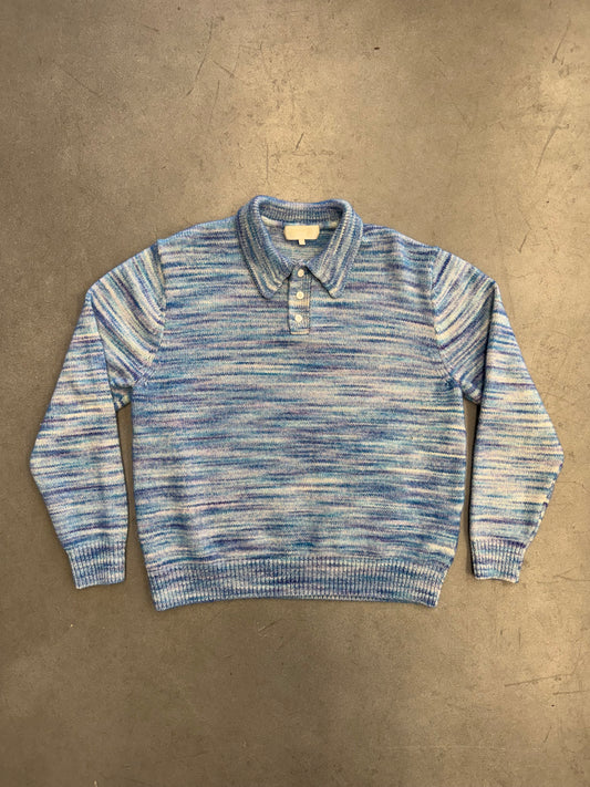 KITH SPACE DYE HARMON RUGBY PULLOVER 'SCENT'