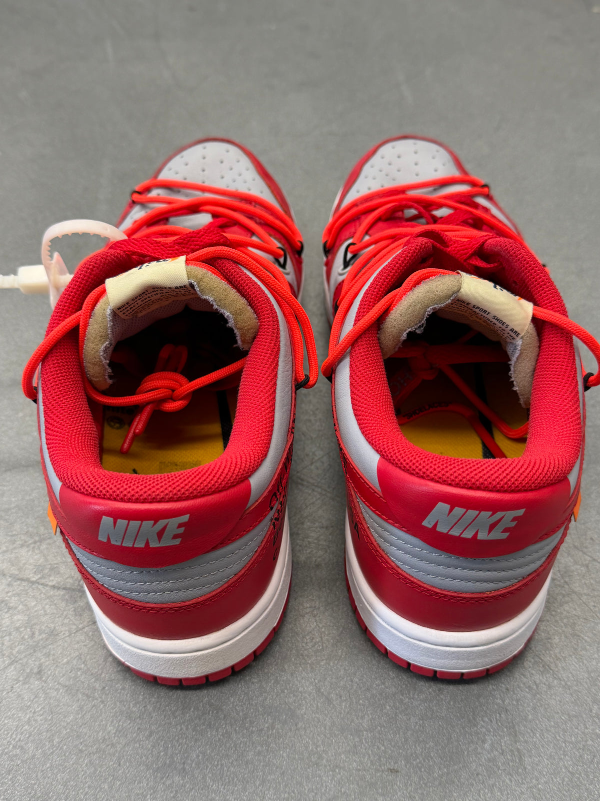 2019 NIKE DUNK LOW OFF-WHITE UNIVERSITY RED