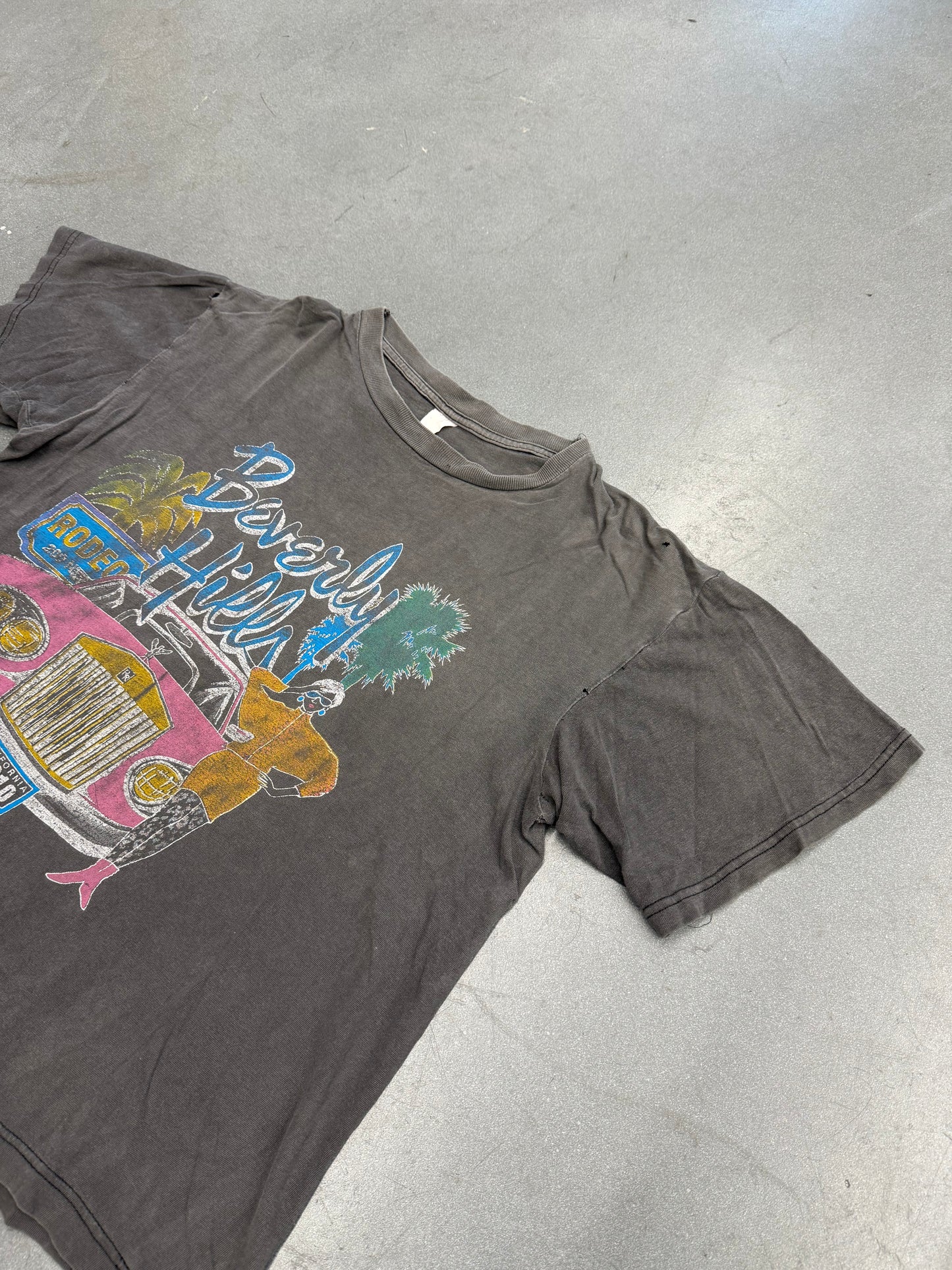 90S BEVERLY HILLS CALIFORNIA RODEO 90210 FADED TEE (FADED TAG)