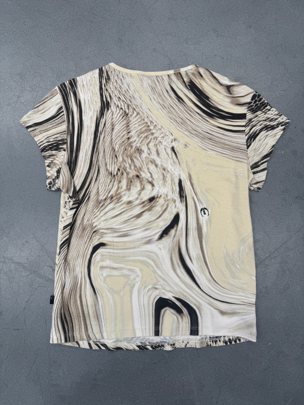 VINTAGE JUST CAVALLI MARBLE SNAKE PRINT SHIRT