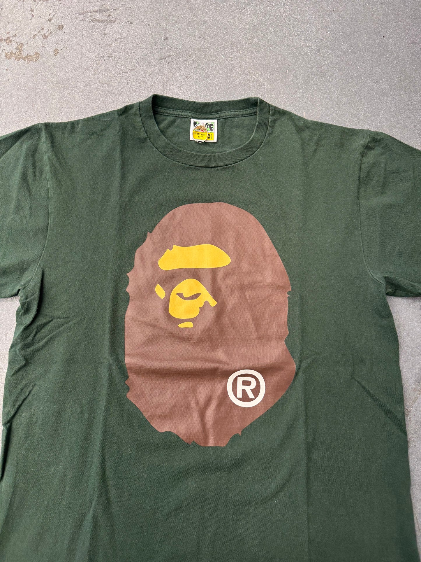 BAPE BIG APE HEAD TEE - GREEN