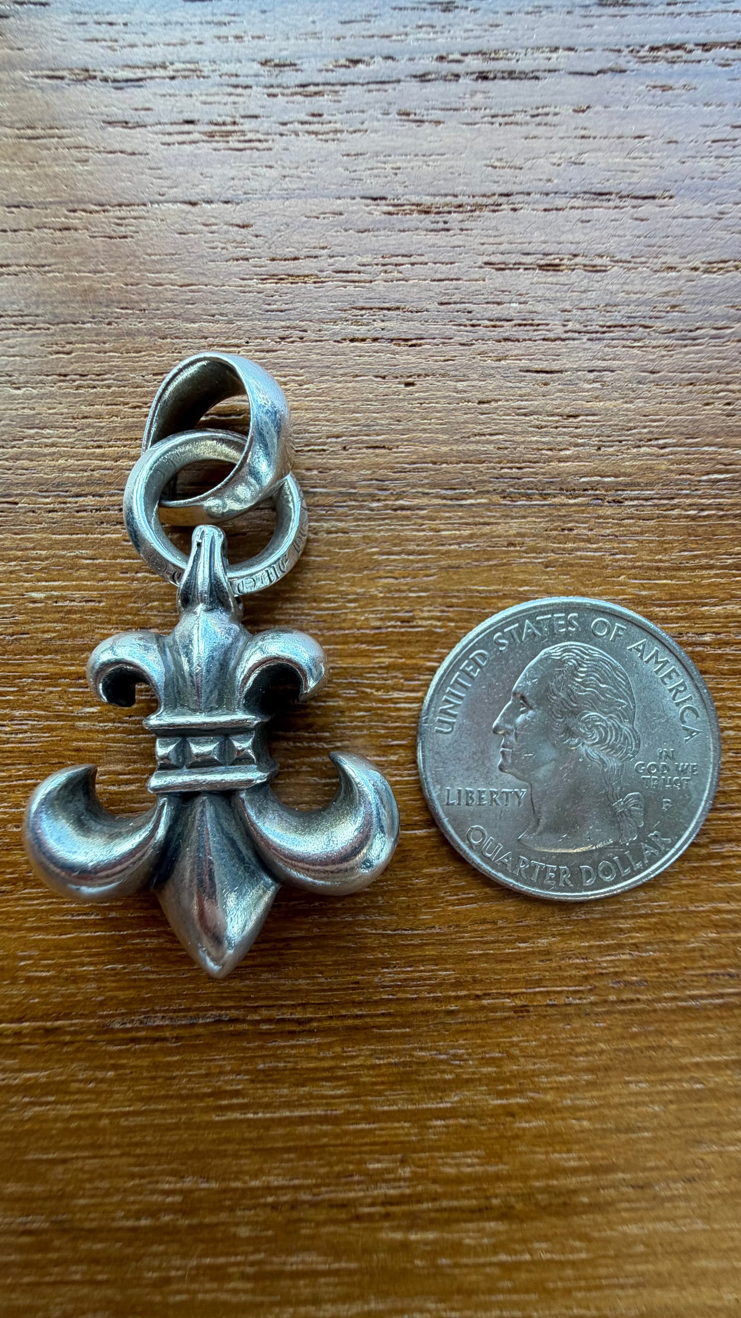 CHROME HEARTS BS FLEUR SILVER PENDANT